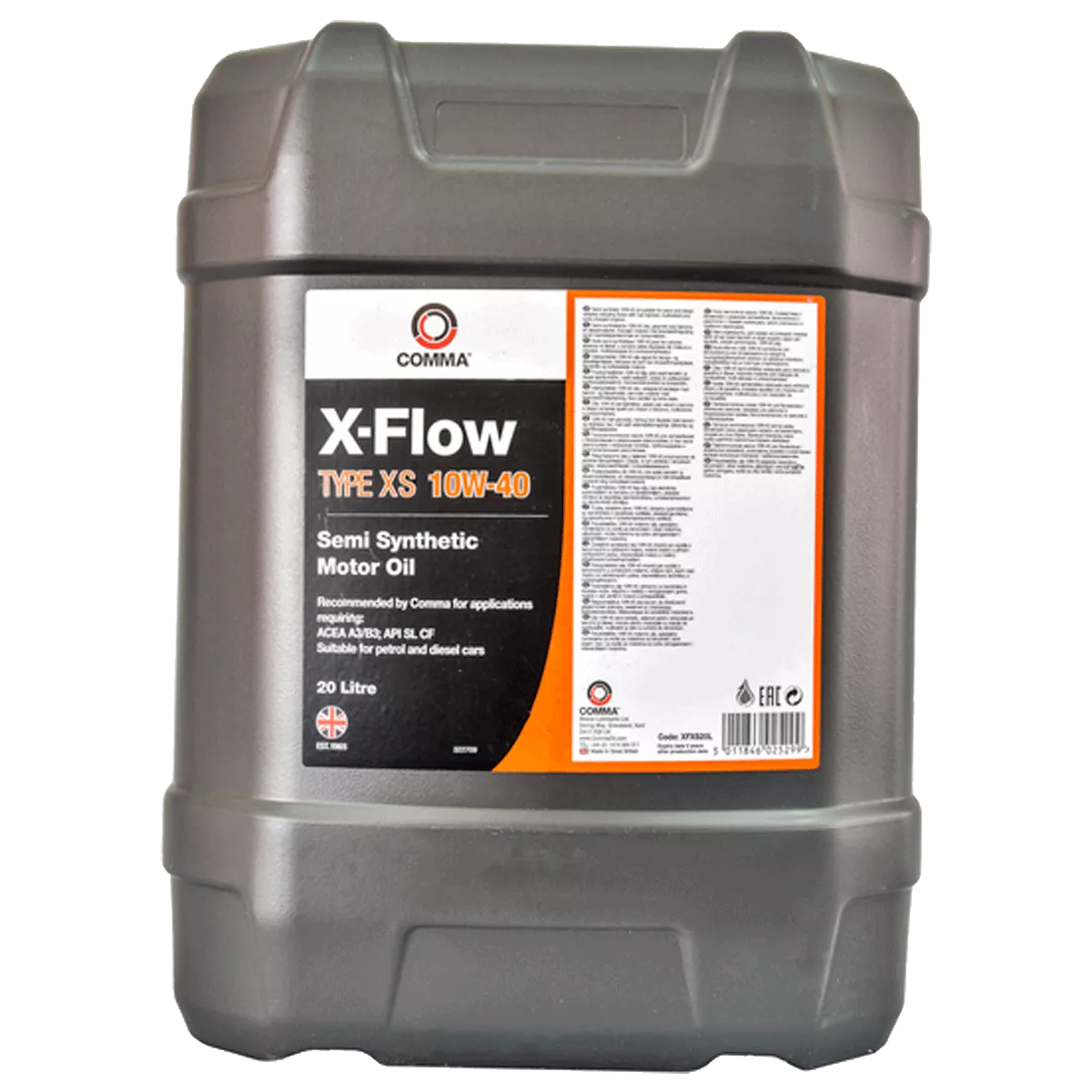 Моторное масло COMMA X-FLOW XS 10W-40 SEMI 20л (DA7591) Моторное масло COMMA X-FLOW XS 10W-40 SEMI 20л (DA7591)