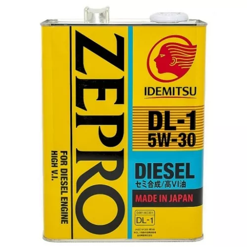 Моторное масло IDEMITSU ZEPRO DIESEL DL-1 SAE 5W-30 4л Моторное масло IDEMITSU ZEPRO DIESEL DL-1 SAE 5W-30 4л