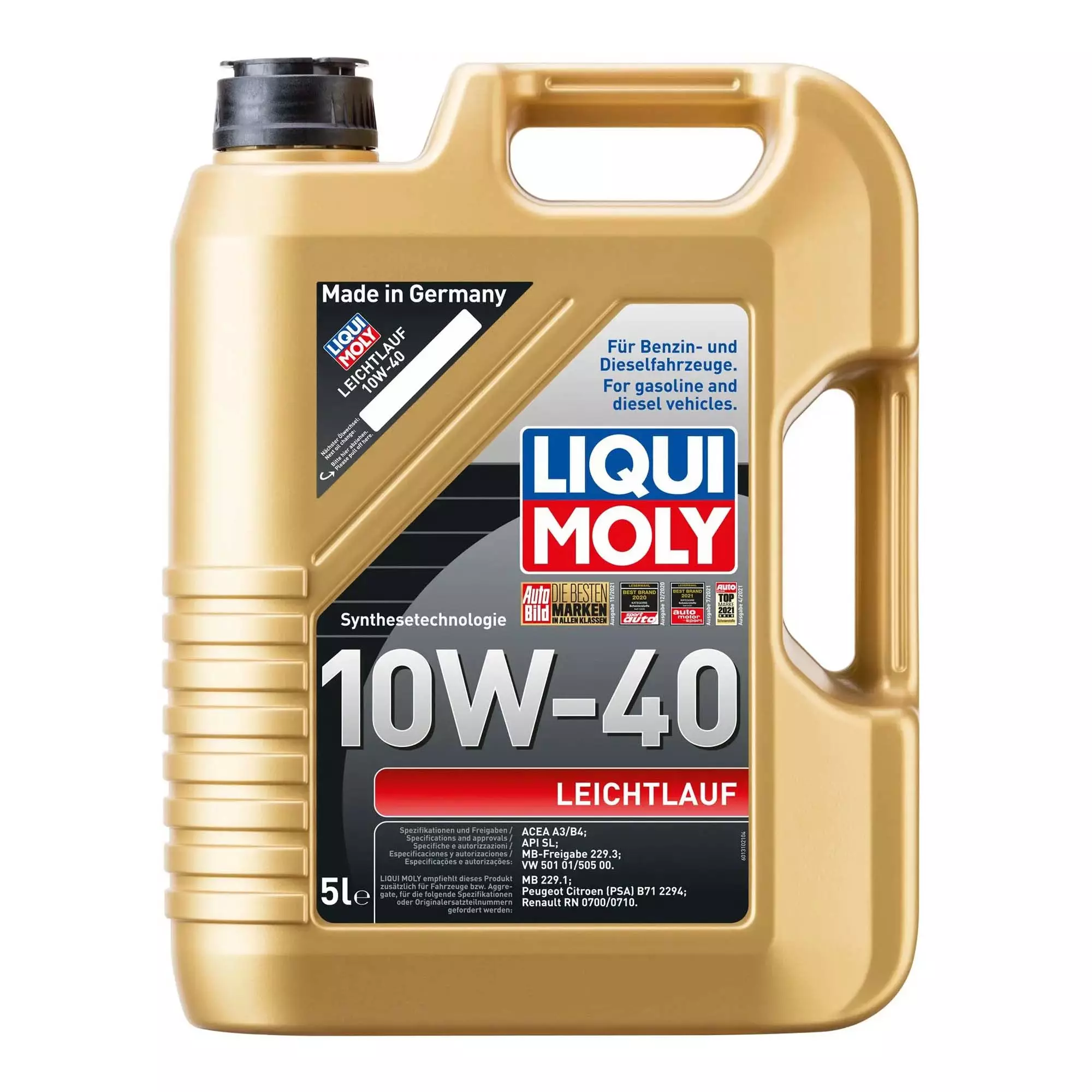 Масло моторное Liqui Moly Leichtlauf 10W-40 5л