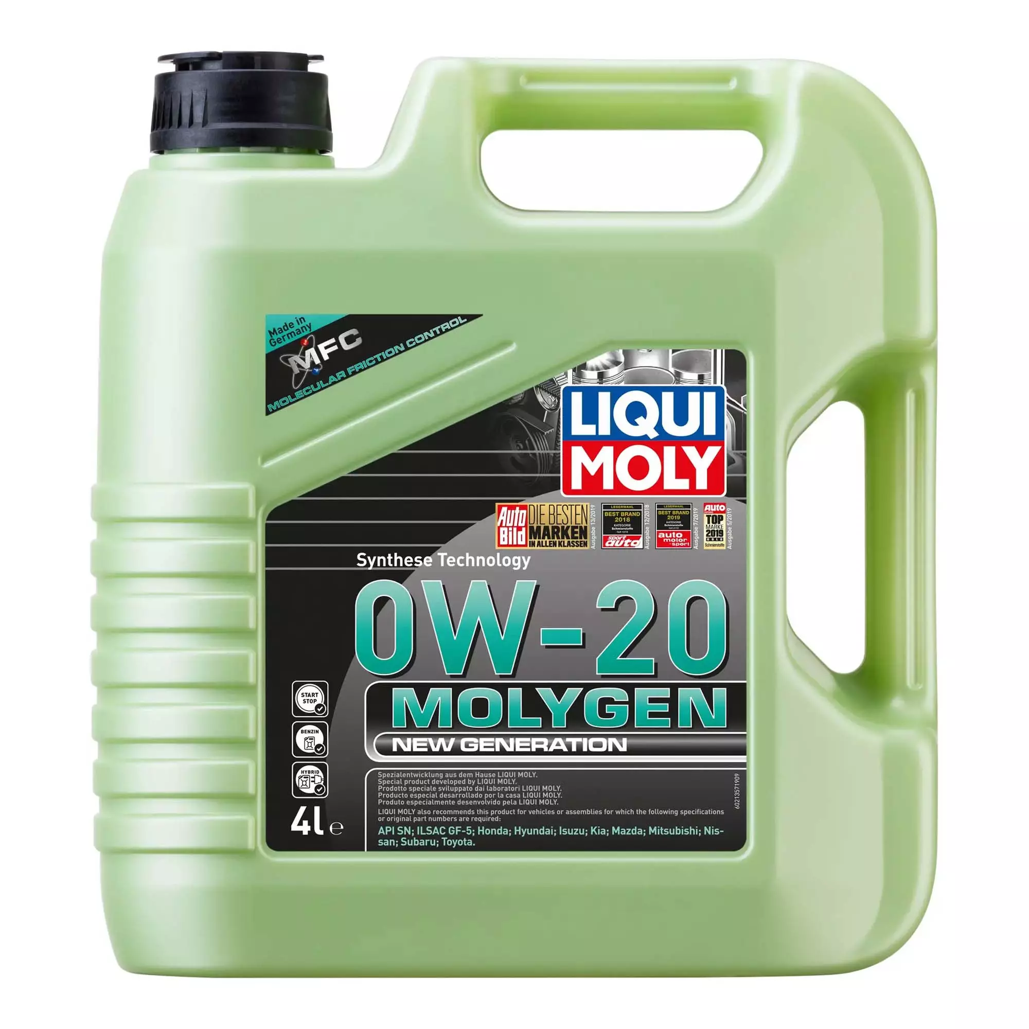 Олива моторна Liqui Moly Molygen New Generation 0W-20 4л (21357)