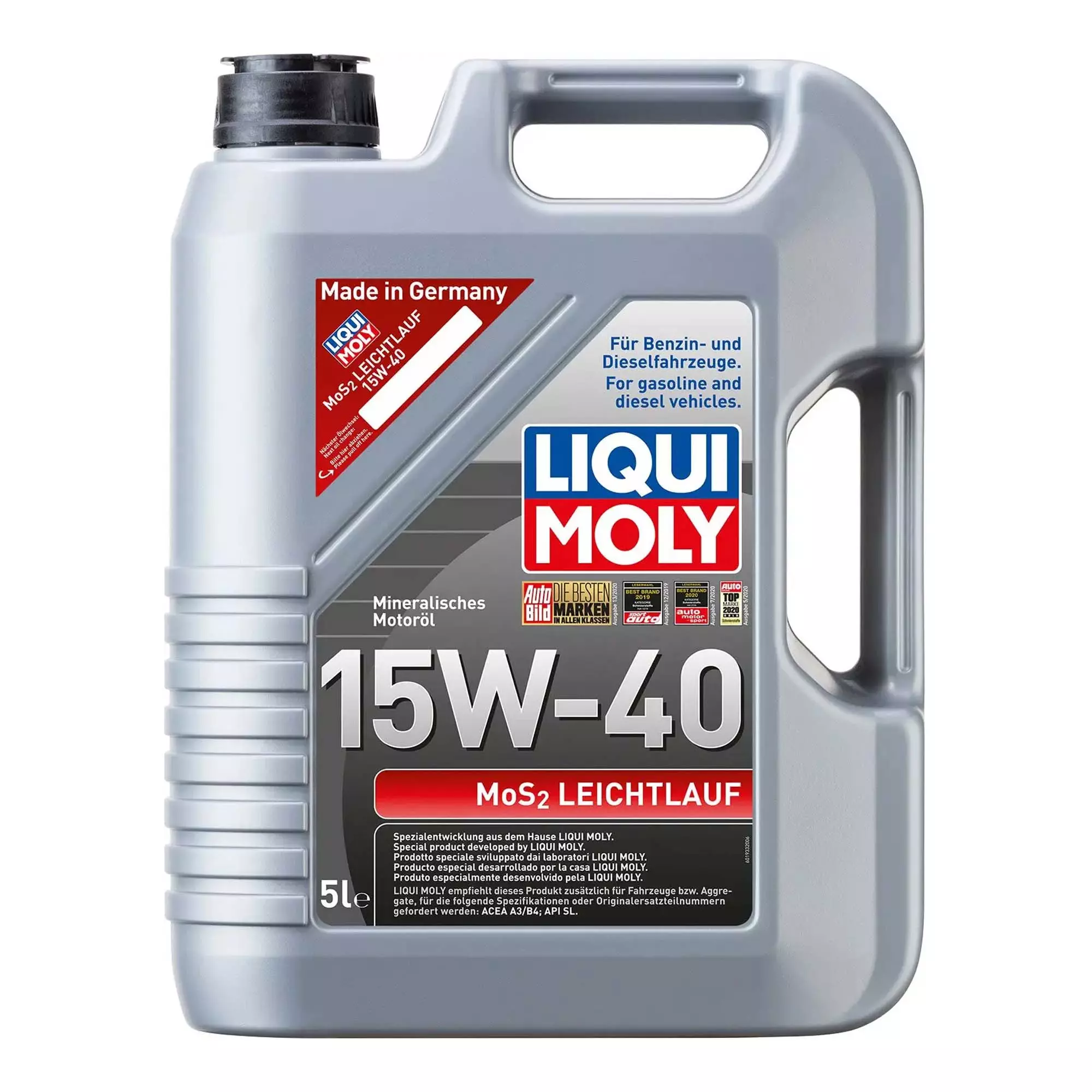 Моторна олива Liqui Moly MOS2 Leichtlauf 15W-40 5л (1933) Моторна олива Liqui Moly MOS2 Leichtlauf 15W-40 5л (1933)
