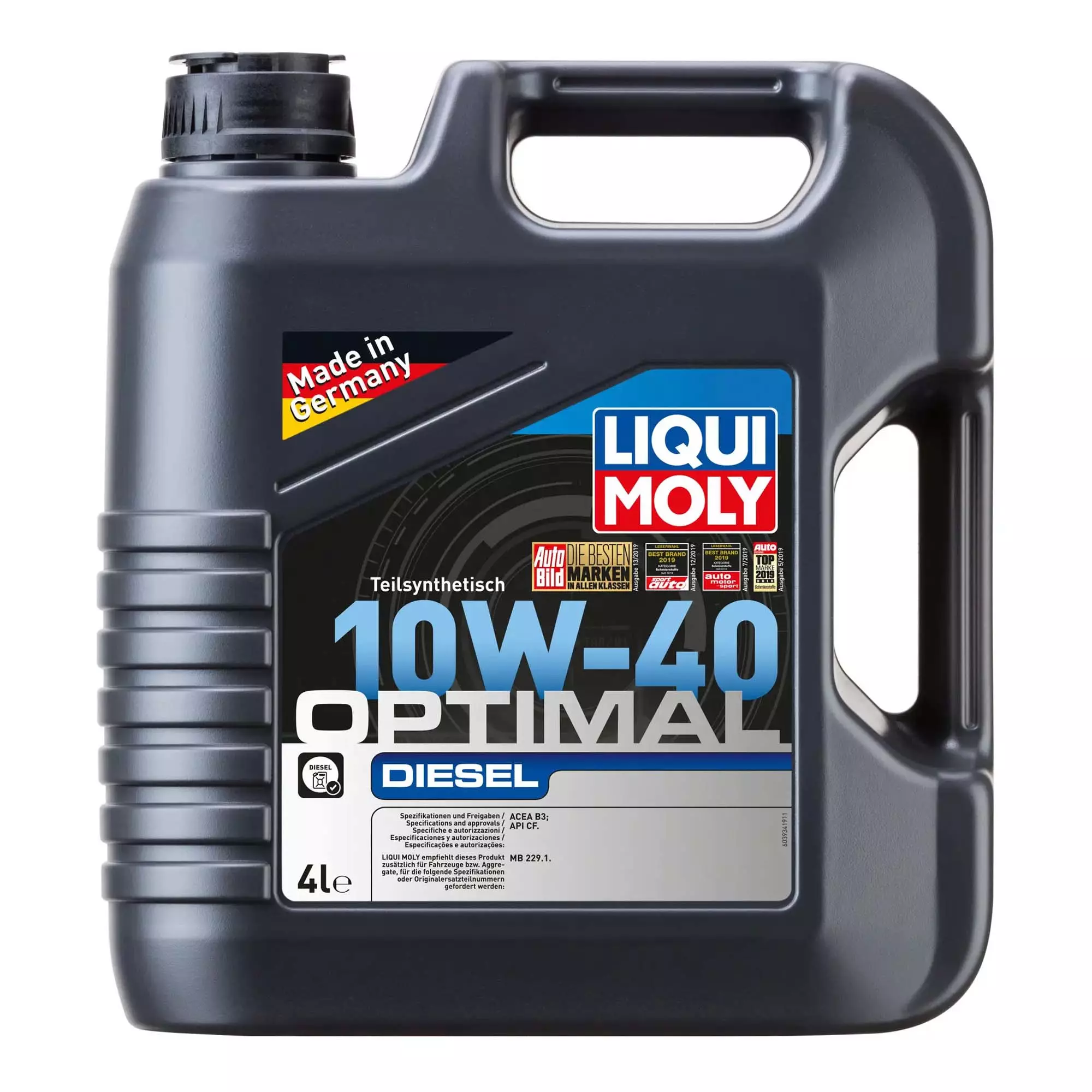 Масло моторное Liqui Moly Optimal Diesel SAE 10W-40 4л (3934)