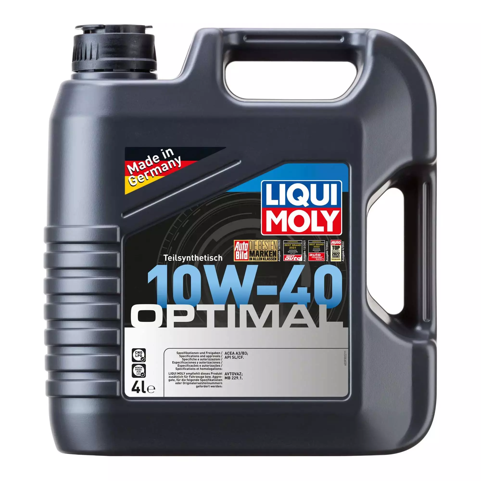 Олива моторна Liqui Moly Optimal SAE 10W-40 4л (3930) Олива моторна Liqui Moly Optimal SAE 10W-40 4л (3930)