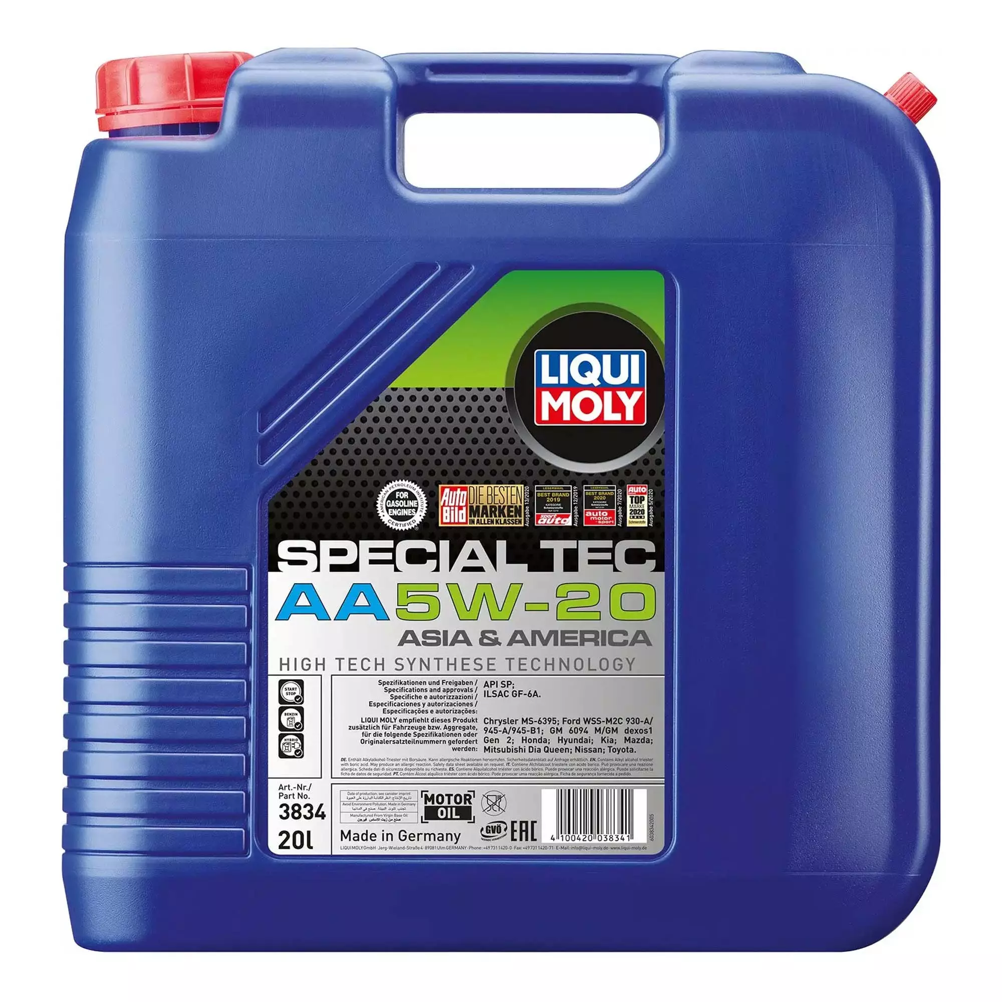 Моторное масло Liqui Moly Special Tec AA 5W-20 20л (3834)