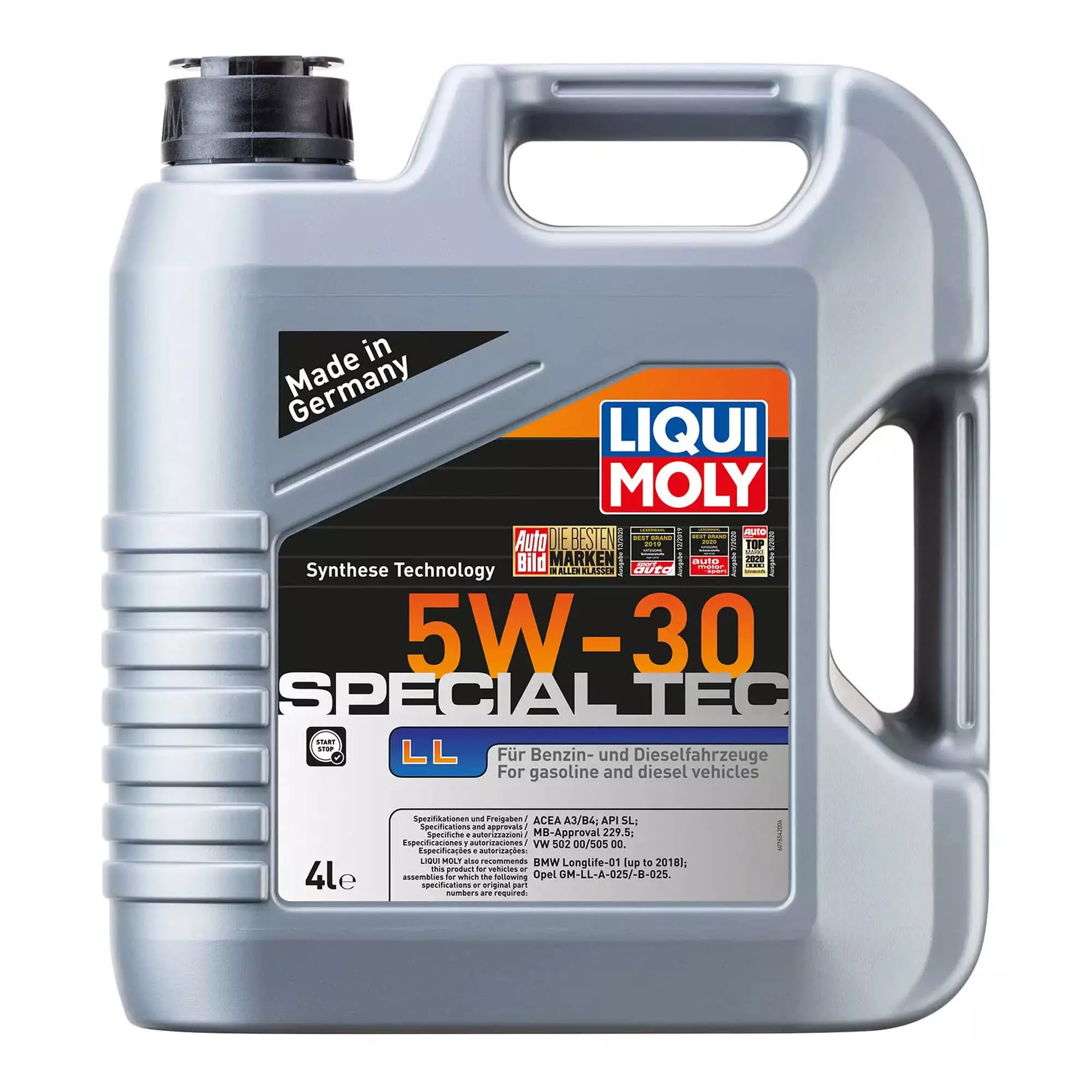 Олива моторна Liqui Moly Special Tec LL 5W-30 4л (7654)