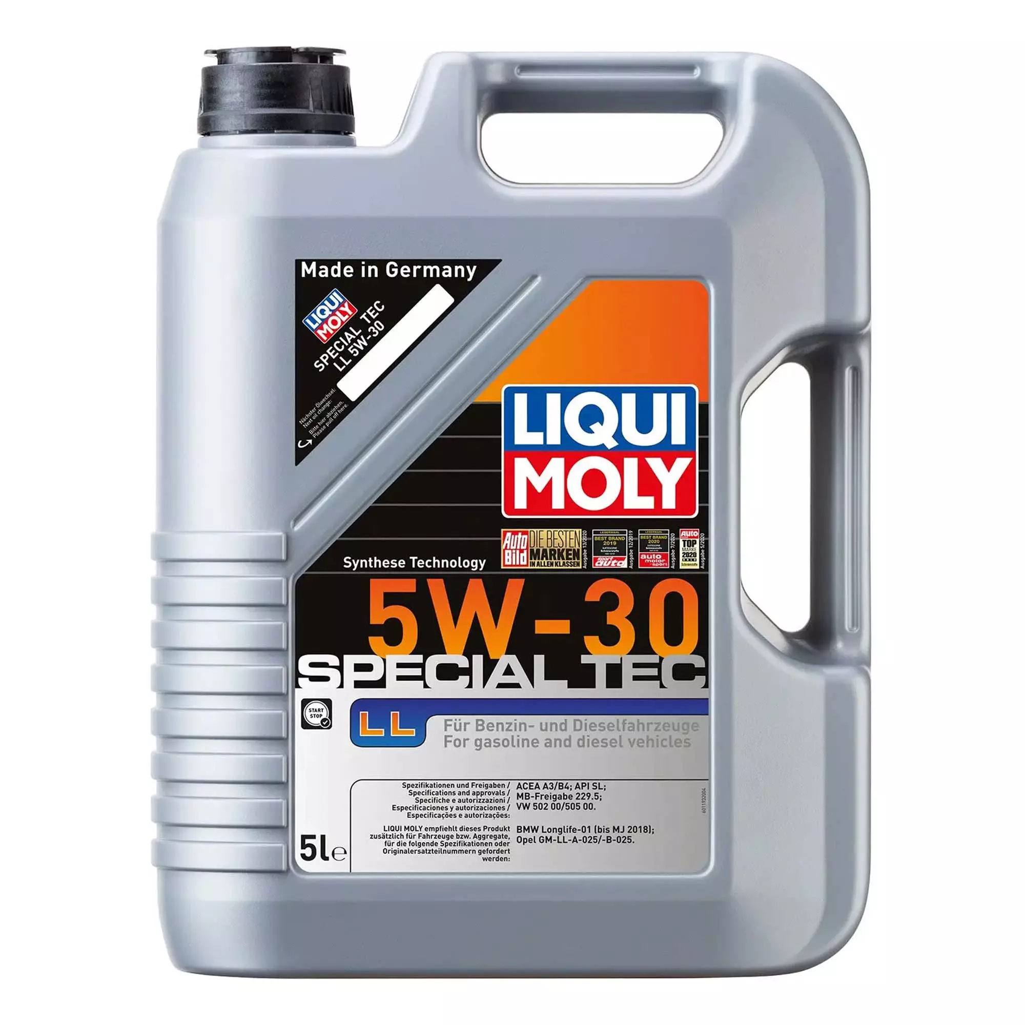 Олива моторна Liqui Moly Special Tec LL 5W-30 5л (2448/8055) Олива моторна Liqui Moly Special Tec LL 5W-30 5л (2448/8055)