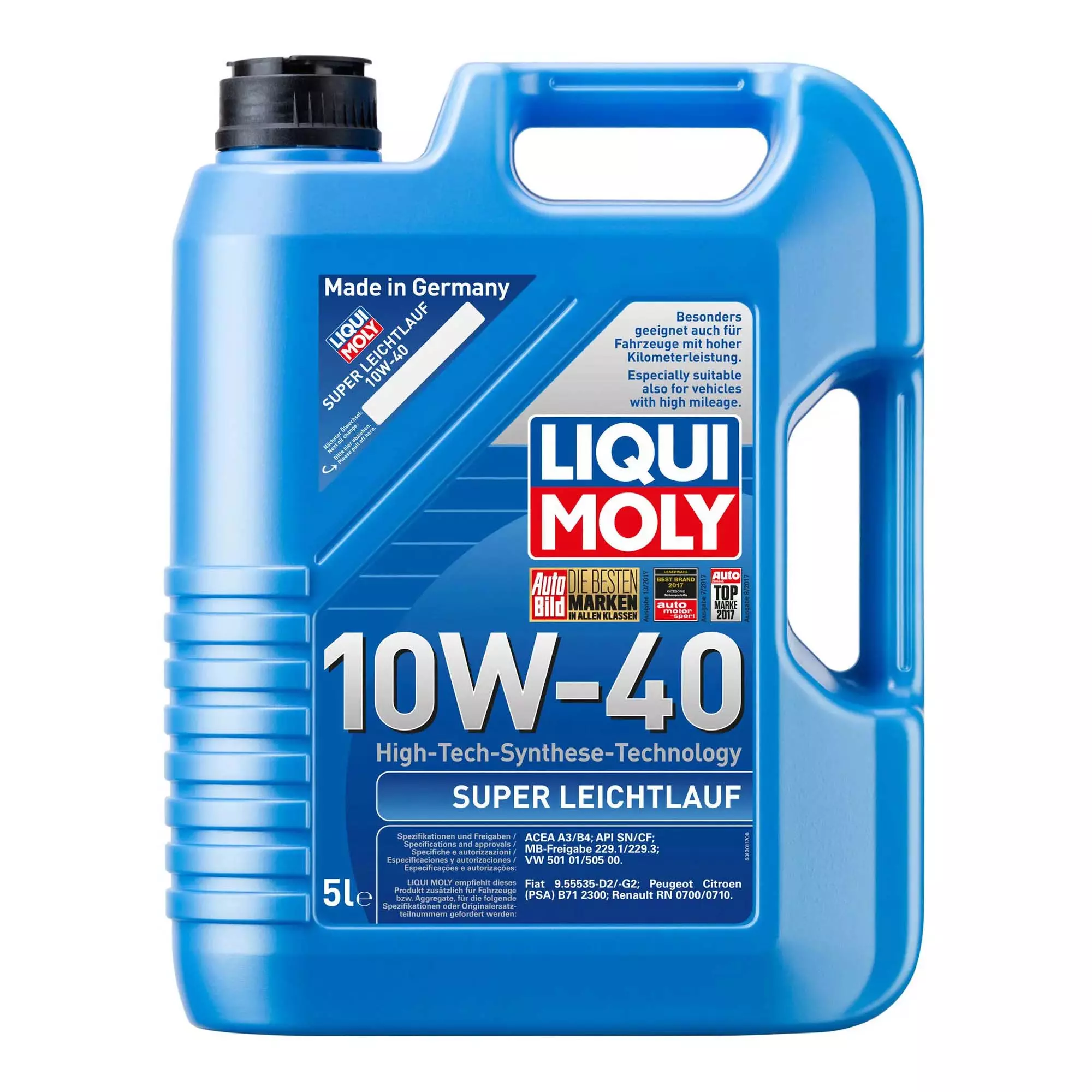 Моторна олива Liqui Moly Super Leichtlauf 10W-40 5л