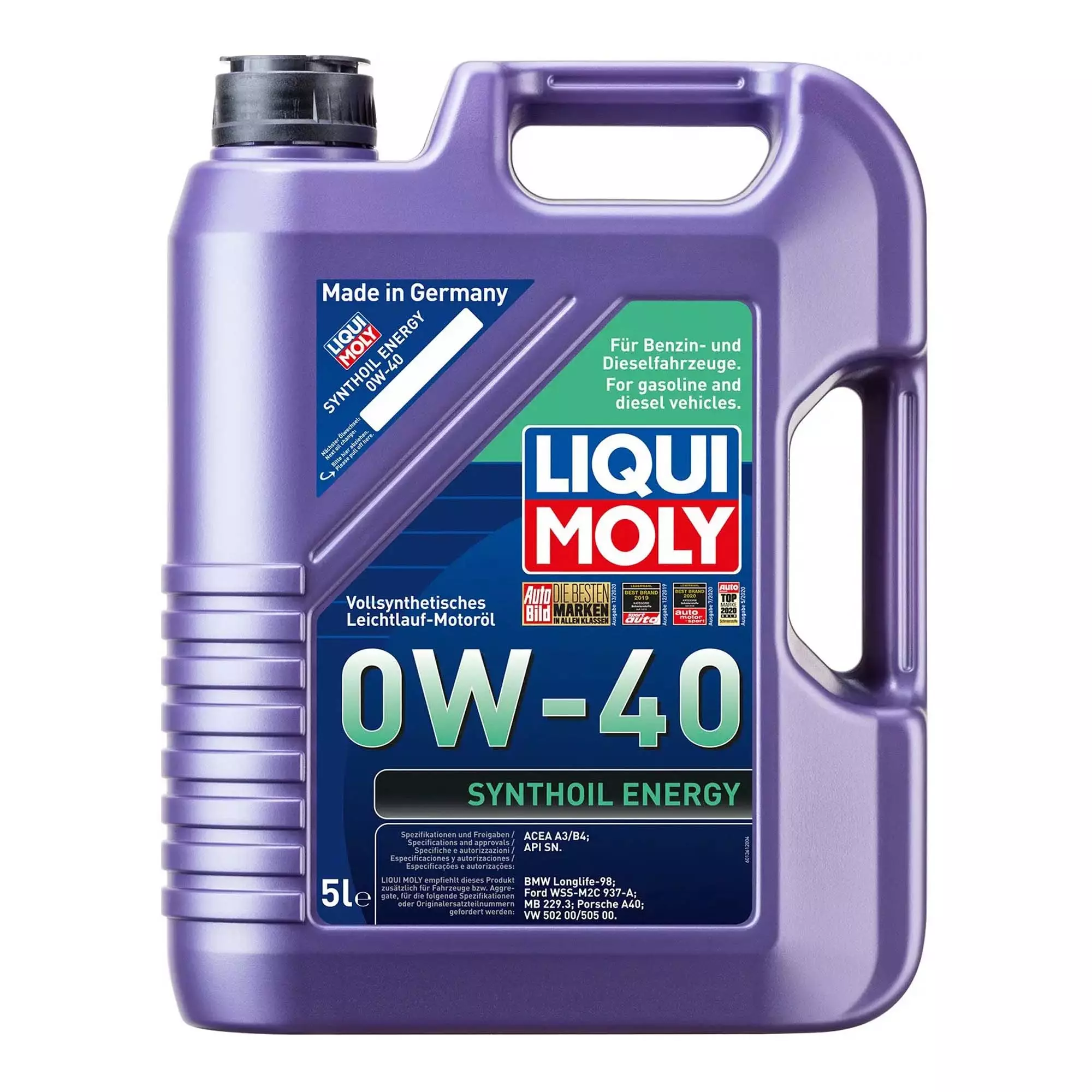 Масло моторное Liqui Moly Synthoil Energy 0W-40 5л (1923) Масло моторное Liqui Moly Synthoil Energy 0W-40 5л (1923)
