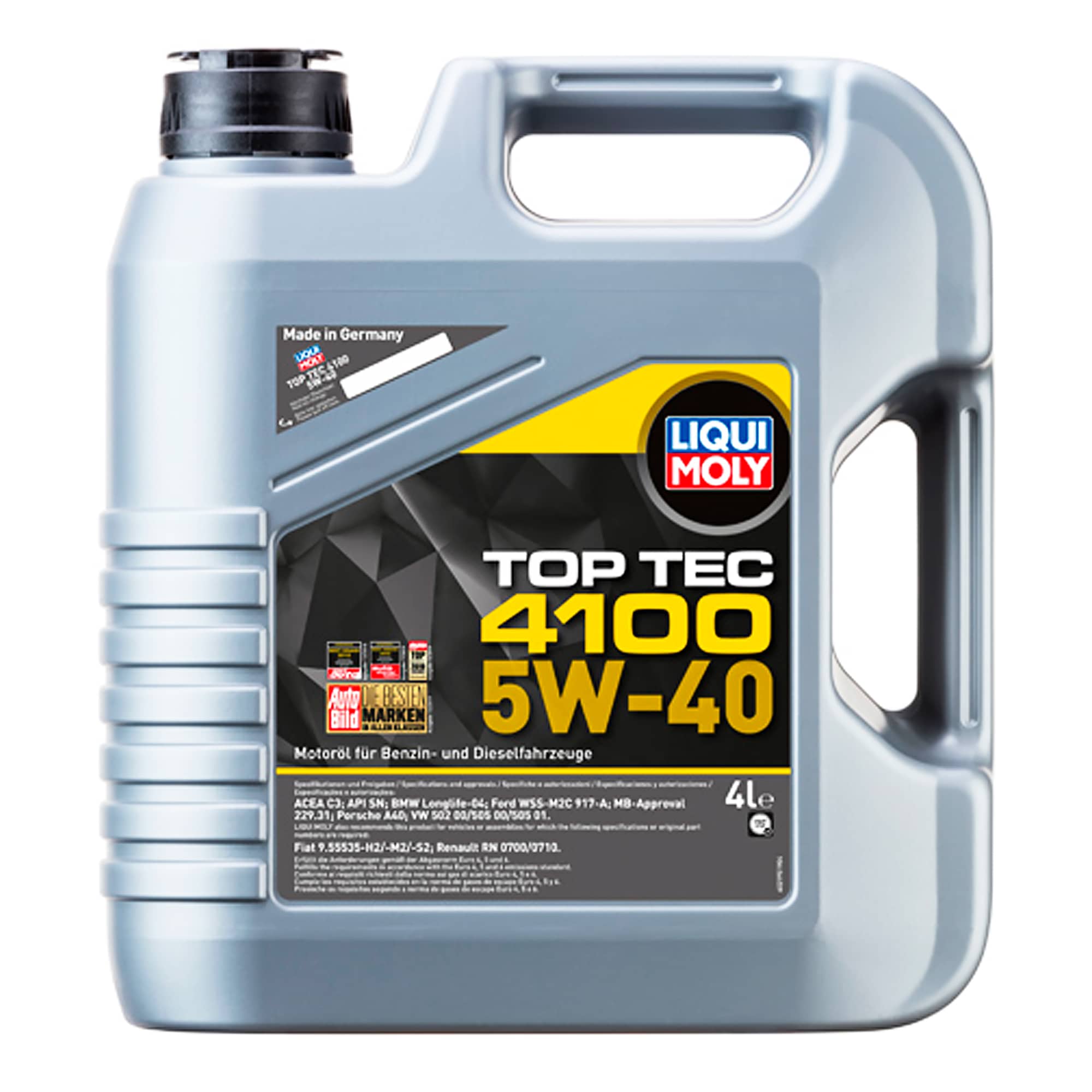 Моторное масло Liqui Moly Top Tec 4100 5W-40 4л