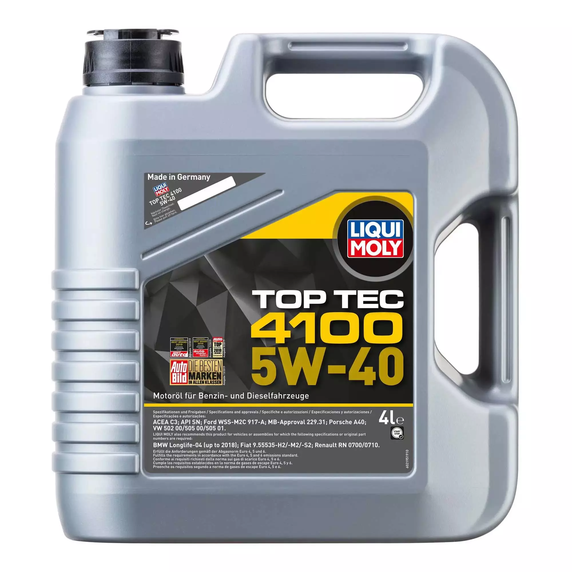 Масло моторное Liqui Moly Top Tec 4100 5W-40 4л (7547) Масло моторное Liqui Moly Top Tec 4100 5W-40 4л (7547)