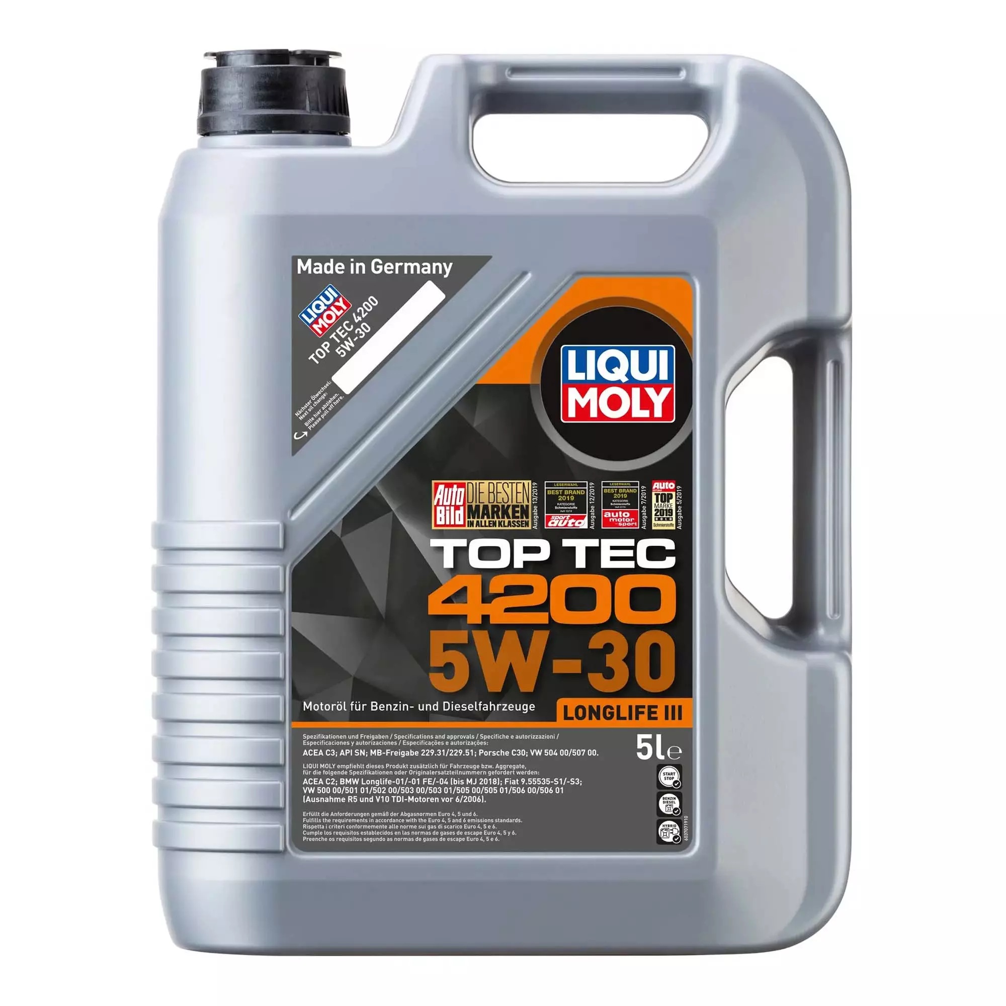 Моторное масло Liqui Moly Top Tec 4200 5W-30 5л (7661/8973) Моторное масло Liqui Moly Top Tec 4200 5W-30 5л (7661/8973)