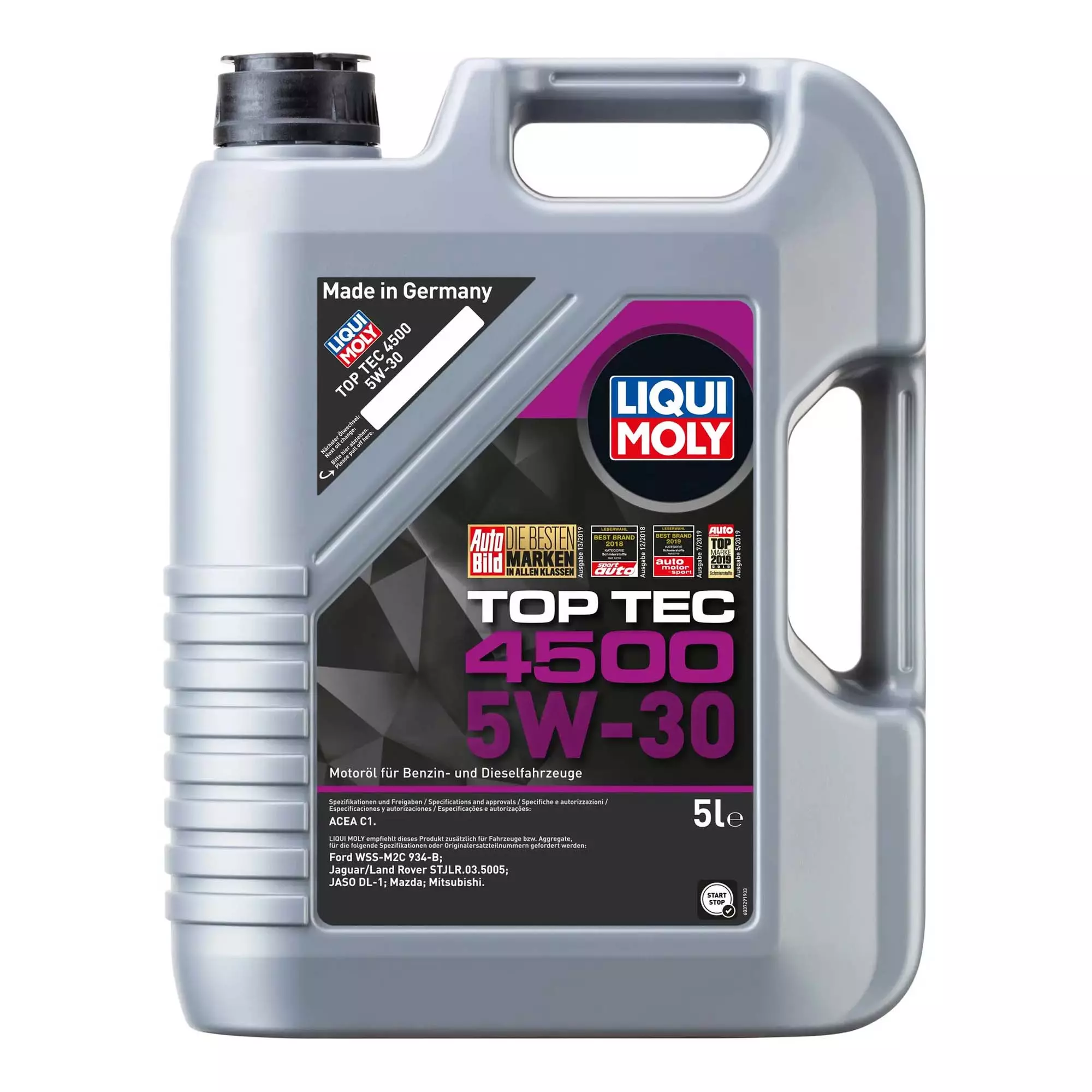 Масло моторное Liqui Moly Top Tec 4500 5W-30 5л (2318)