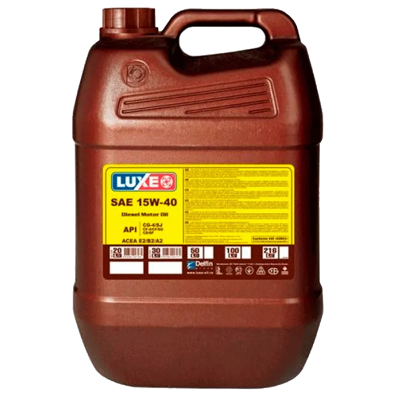 Моторное масло LUXE DIESEL 15W-40 CG-4/SJ 20л Моторное масло LUXE DIESEL 15W-40 CG-4/SJ 20л