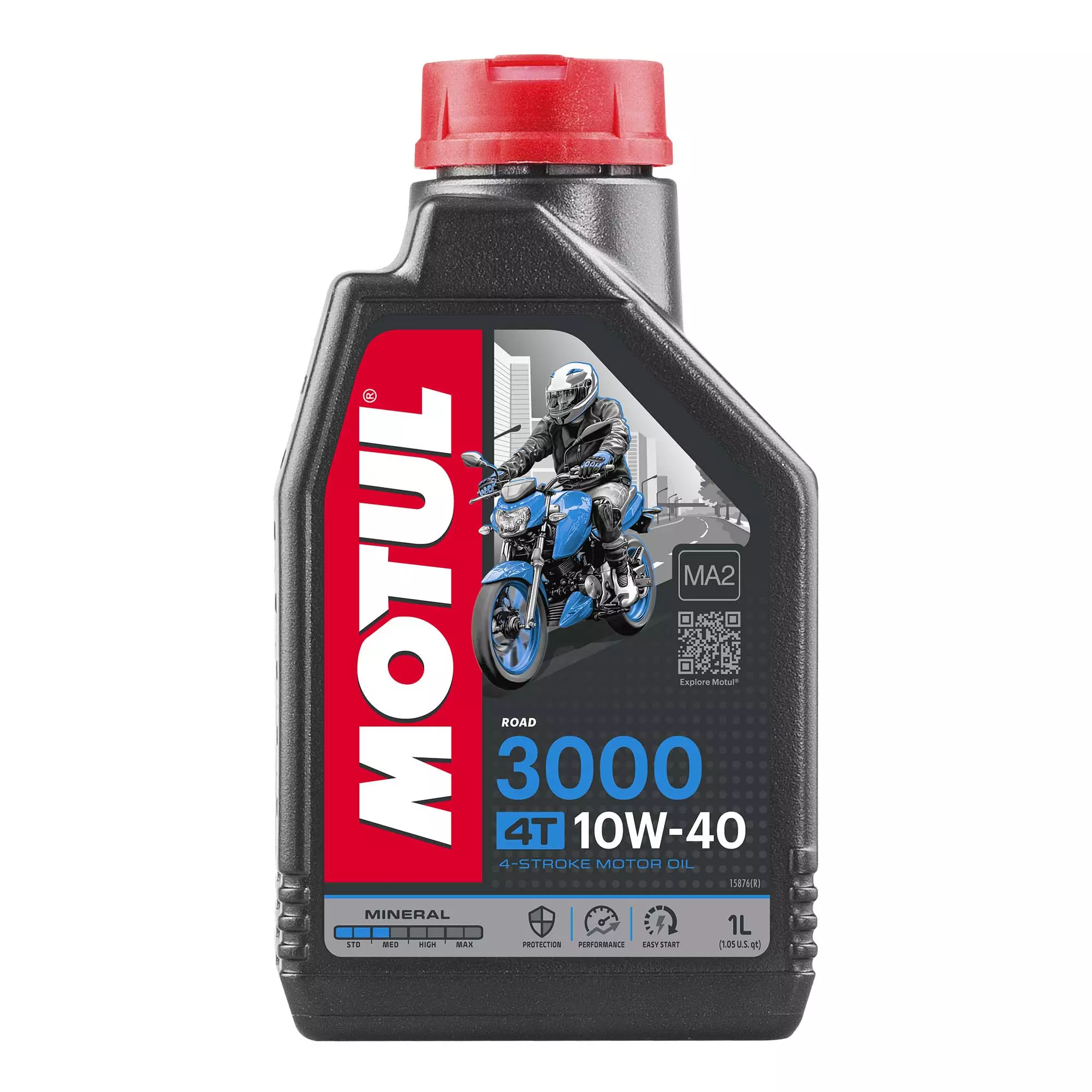 Масло моторное MOTUL 3000 4T SAE 10W-40 1л (846011)