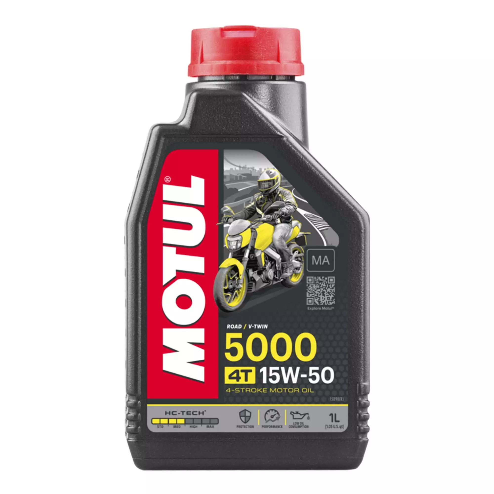 Моторна олива Motul 5000 4T SAE 15W-50 1л (837911)