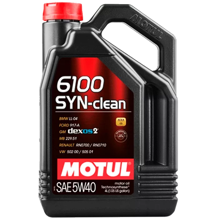 Масло моторное MOTUL 6100 Syn-clean SAE 5W-40 4л (854250)