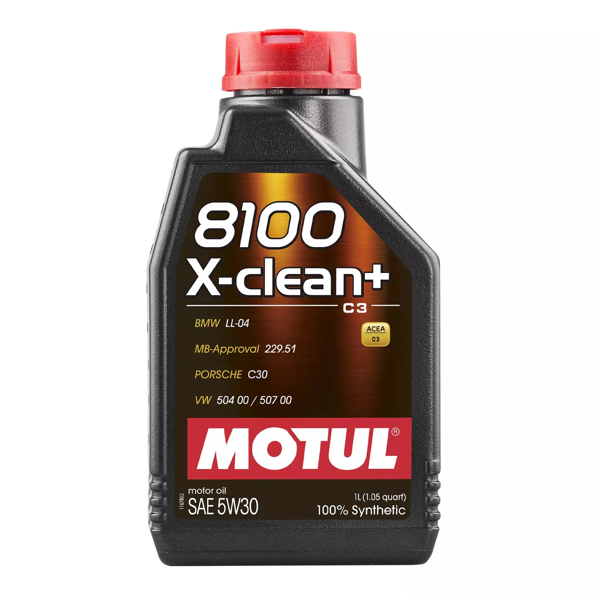 Масло моторное MOTUL 8100 X-CLEAN + 5W-30 1л (854711/102259)