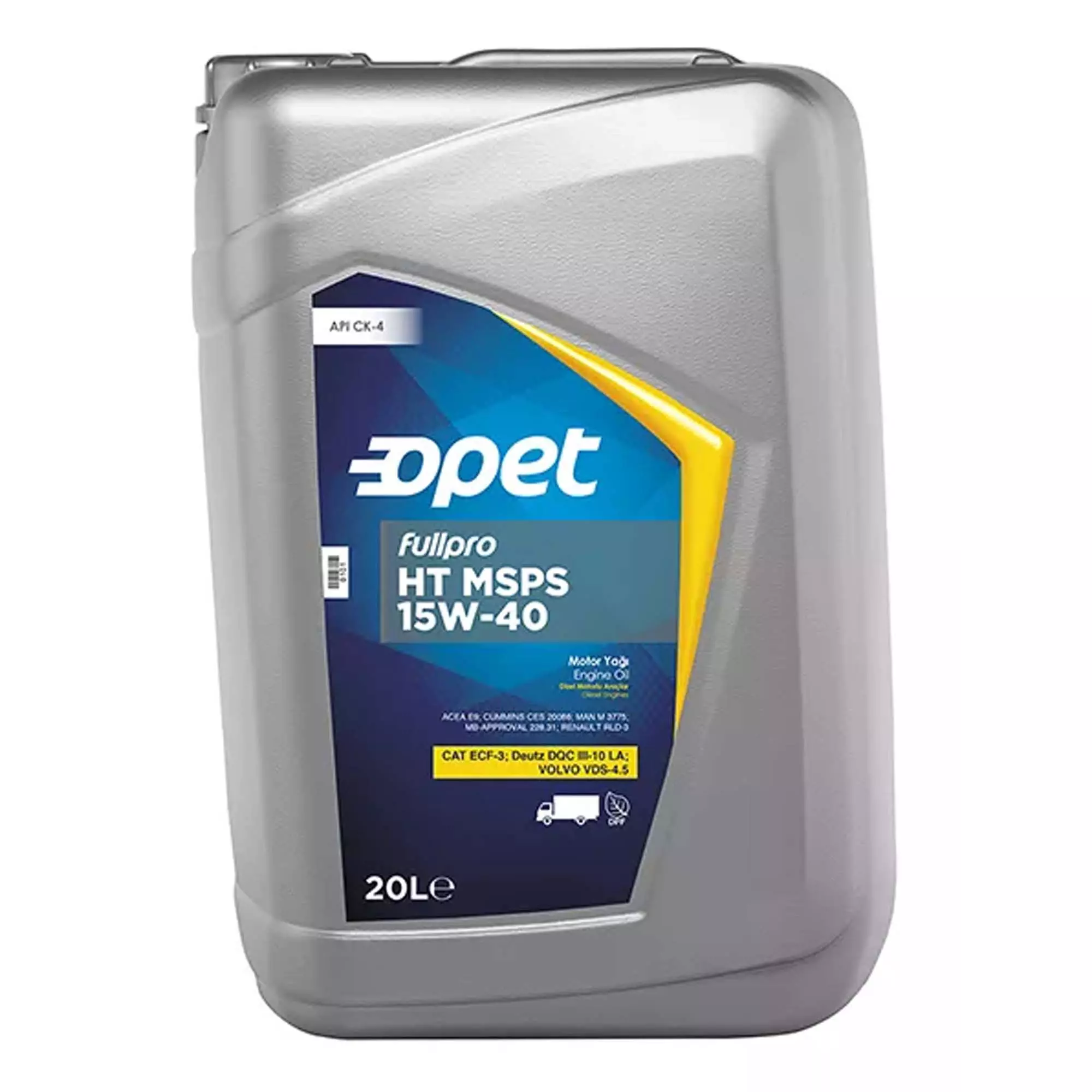 Моторное масло Opet Fullpro HT MSPS 15W-40 20л (601357718) Моторное масло Opet Fullpro HT MSPS 15W-40 20л (601357718)