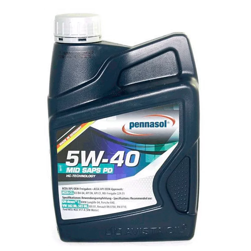 Моторна олива PENNASOL MID SAPS PD 5W-40-1 л