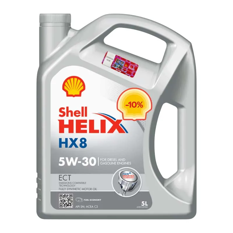 Моторна олива Shell Helix HX8 ECT 5W-30, 5 л (ТОВ-У507510) Моторна олива Shell Helix HX8 ECT 5W-30, 5 л (ТОВ-У507510)
