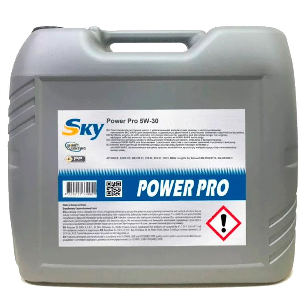 Масло моторное SKY Power Pro C3 5W-30 20л