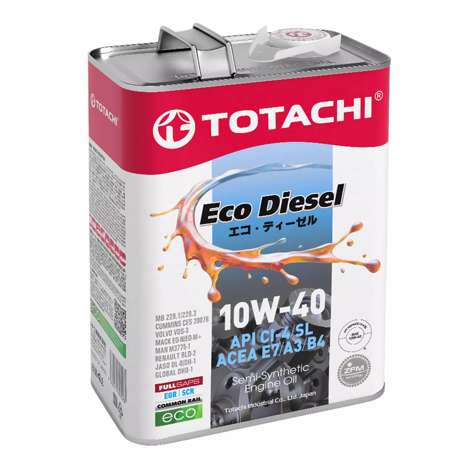 Моторное масло TOTACHI ECO DIESEL 10W-40 1л (TTCH 10W40/4 ECO D) Моторное масло TOTACHI ECO DIESEL 10W-40 1л (TTCH 10W40/4 ECO D)