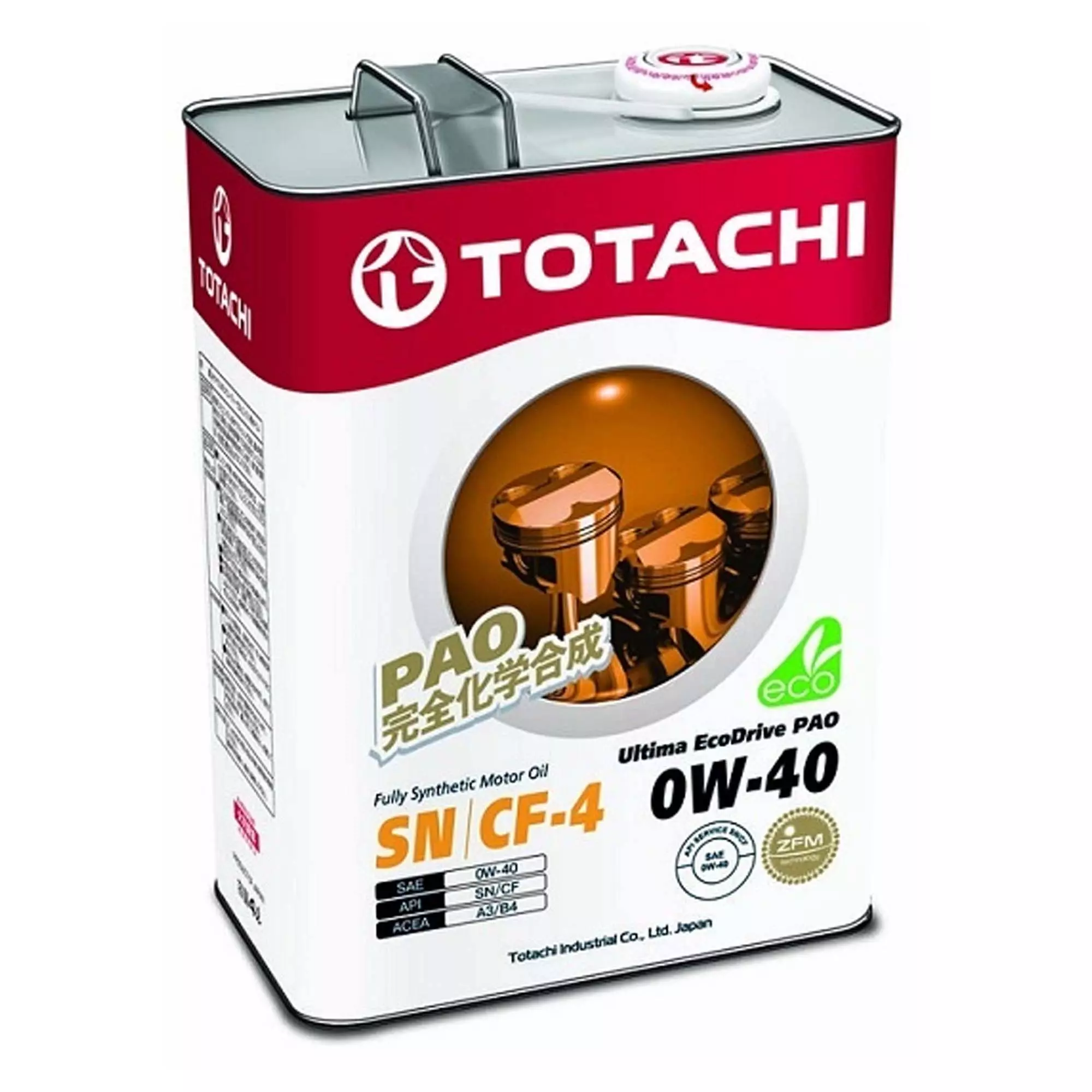 Масло моторное TOTACHI ULTIMA ECODRIVE PAO 0W-40 4л (TTCH 0W40/4) Масло моторное TOTACHI ULTIMA ECODRIVE PAO 0W-40 4л (TTCH 0W40/4)
