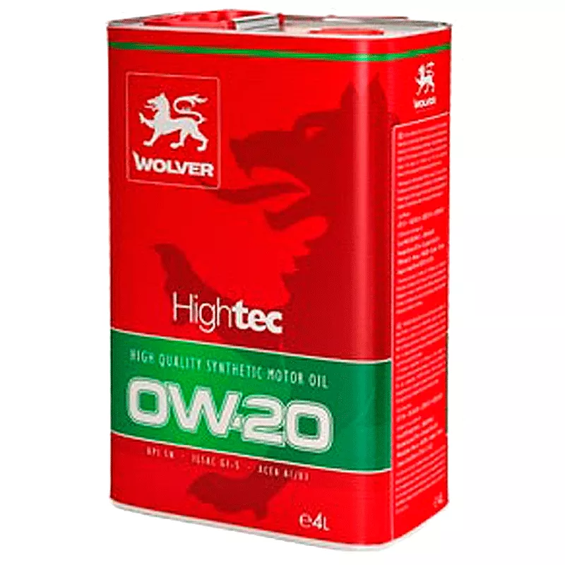 Моторное масло WOLVER Hightec 0W-20 4л (4260360943492)