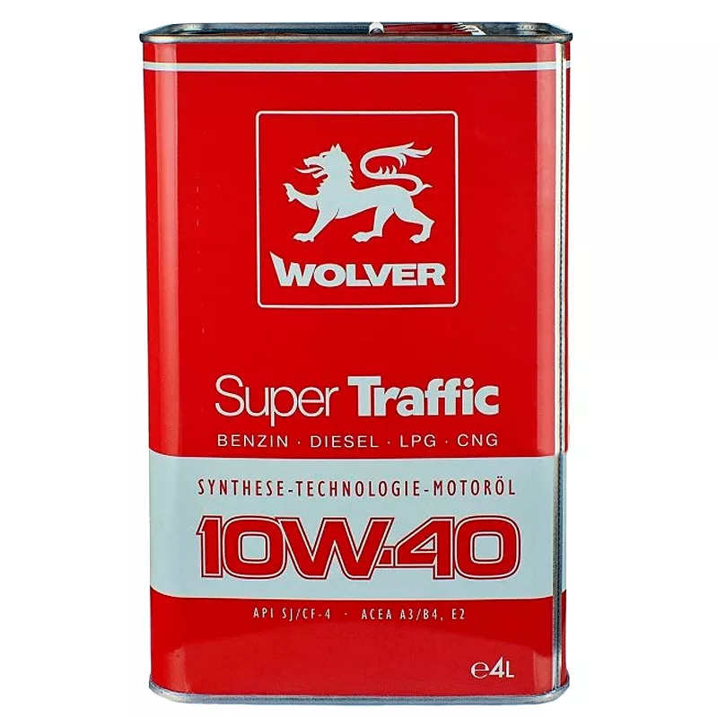 Моторное масло WOLVER Super Traffic 10W-40 4л (26879) (4260360942525)