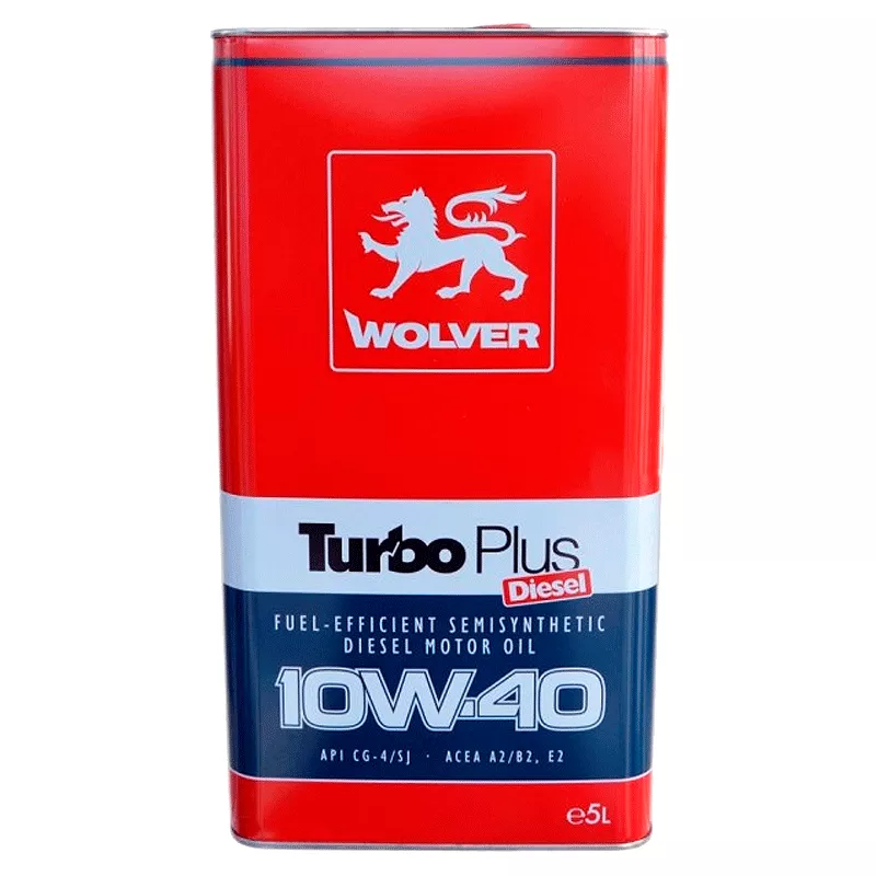 Масло моторное WOLVER Turbo Plus 10W-40 5л (22029) (4260360940996)