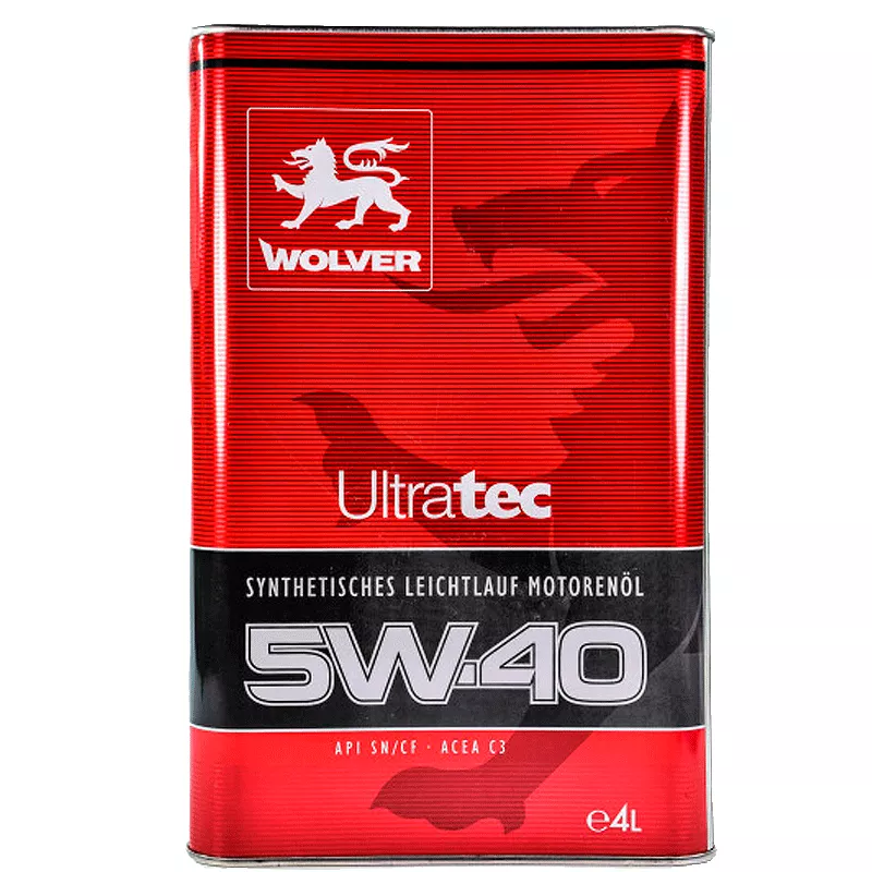 Моторное масло WOLVER Ultratec 5W-40 4л (28684) (4260360940811)