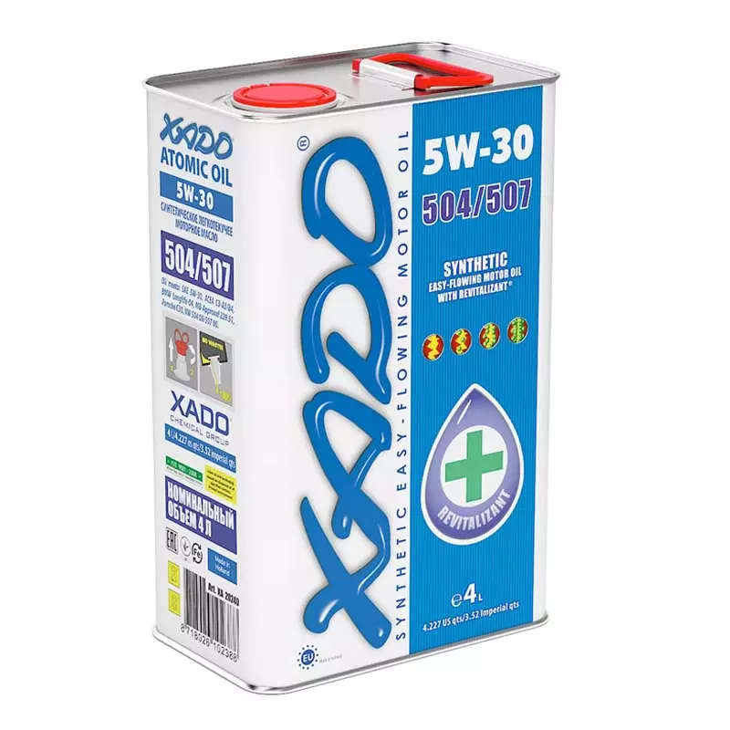 Моторна олива Xado Atomic Oil 5W-30 504/507 4л (XA20240) Моторна олива Xado Atomic Oil 5W-30 504/507 4л (XA20240)