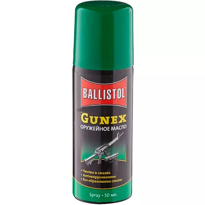 Масло оружейное универсальное Klever Ballistol Gunex-2000 (50мл), спрей (226-1005_0,05) Масло оружейное универсальное Klever Ballistol Gunex-2000 (50мл), спрей (226-1005_0,05)