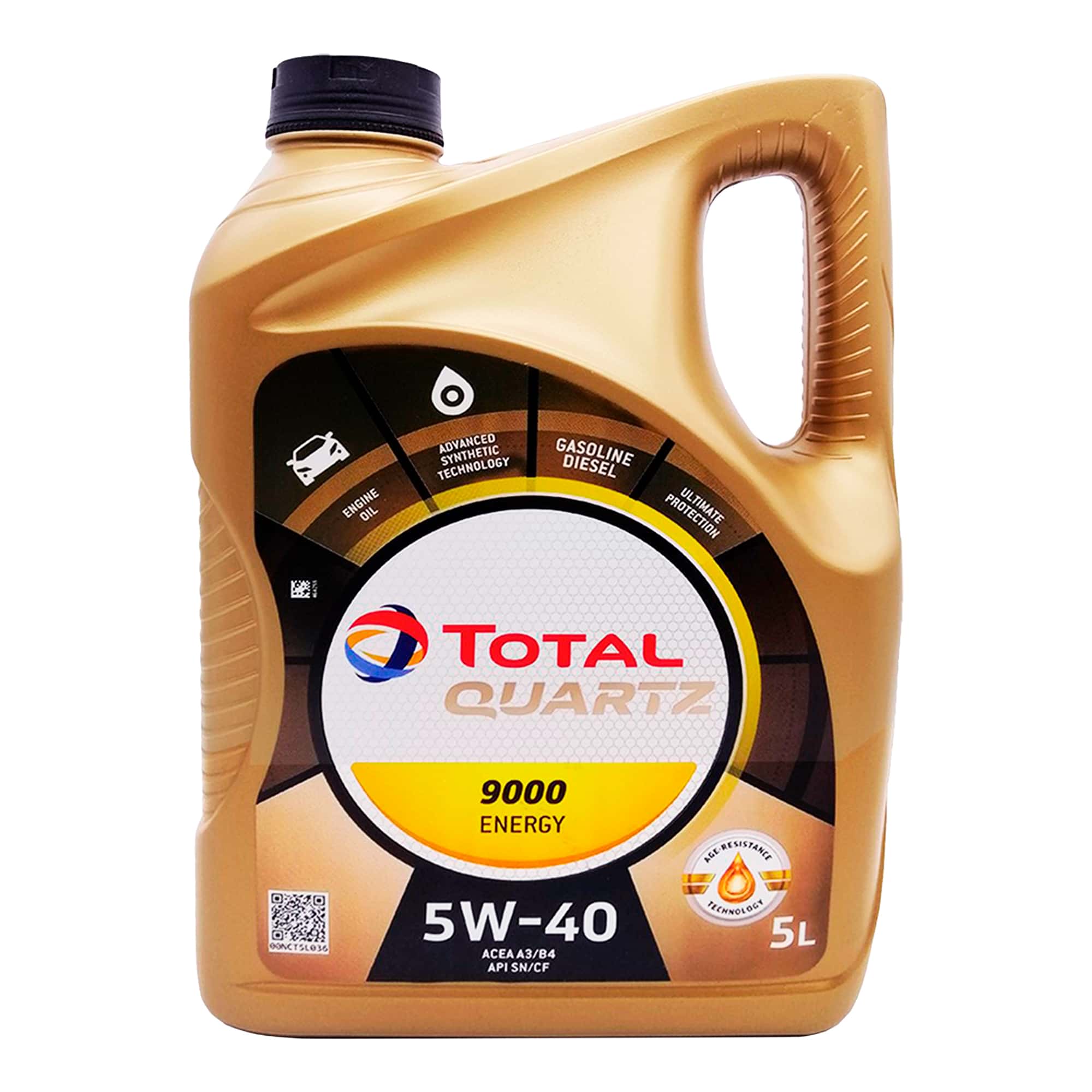 Моторное масло Total Quartz Energy 9000 5W-40 5л