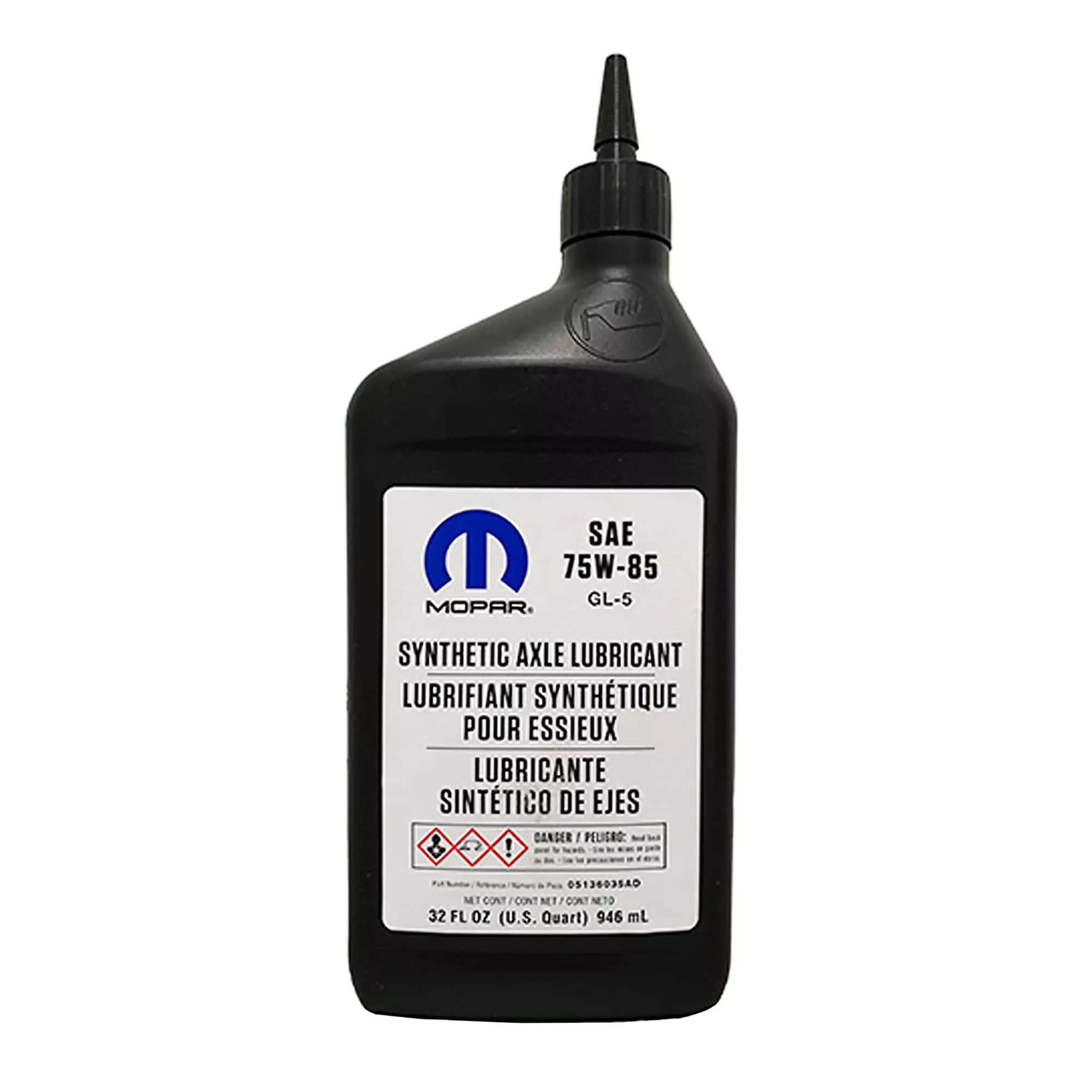 Масло трансмисионное Mopar Synthetic Gear Oil 75W-85, 1qt.0,946л (05136035AD)