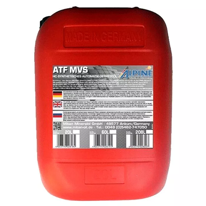 Масло трансмиссионное Alpine ATF MVS красное 20л (0735-20) (46630)