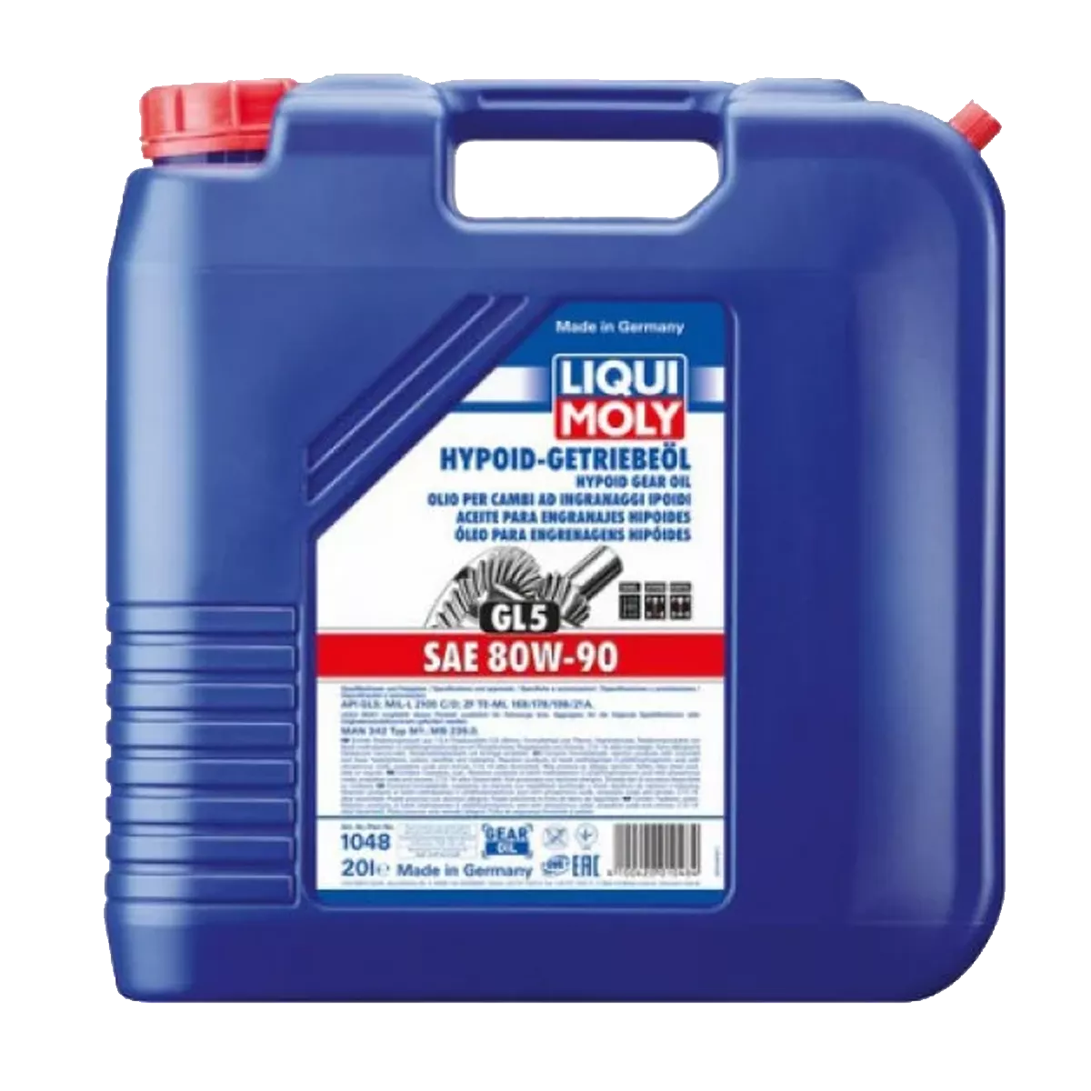 Трансмиссионное масло Liqui Moly Hypoid-Getriebeoil GL5 80W-90 20л (1048) Трансмиссионное масло Liqui Moly Hypoid-Getriebeoil GL5 80W-90 20л (1048)