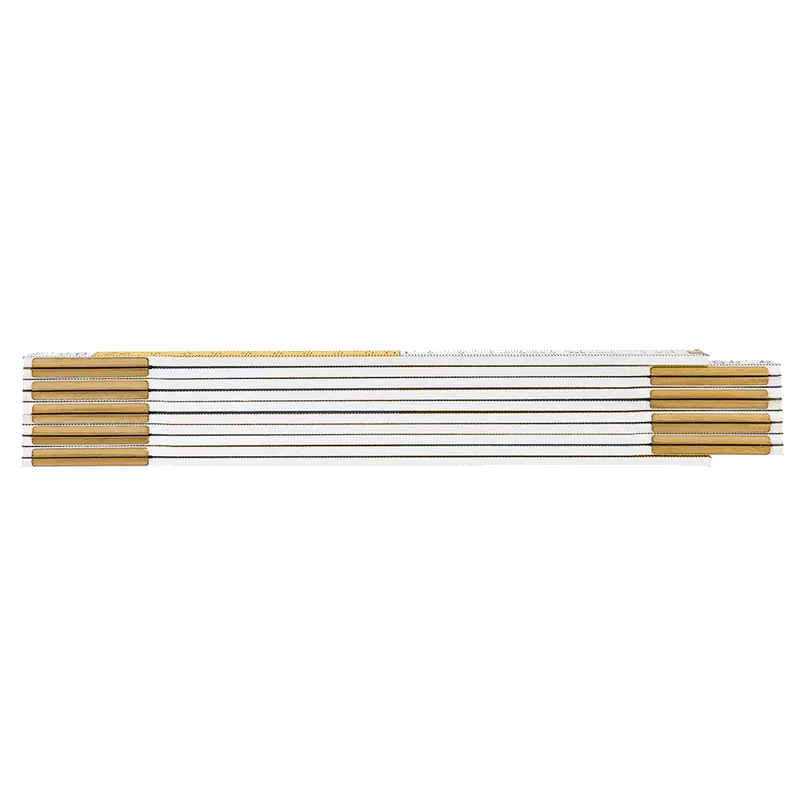 Метр NEO складной деревянный 2 м, бело-жёлтый (74-020)