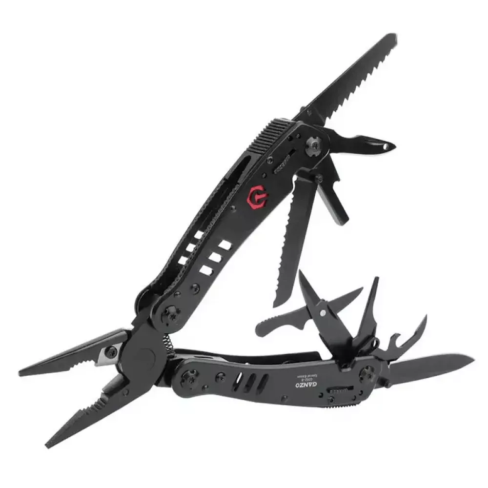Багатофункціональний інструмент, мультитул Ganzo G302, чорний (16-1019-black) Багатофункціональний інструмент, мультитул Ganzo G302, чорний (16-1019-black)