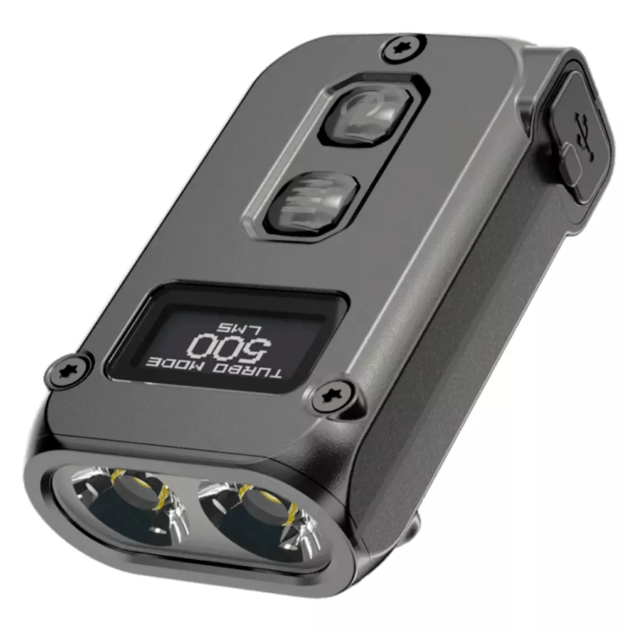 Потужний ліхтарик з LED дисплеєм Nitecore TINI 2 (USB Type-C), сірий (6-1432_2_grey) Потужний ліхтарик з LED дисплеєм Nitecore TINI 2 (USB Type-C), сірий (6-1432_2_grey)