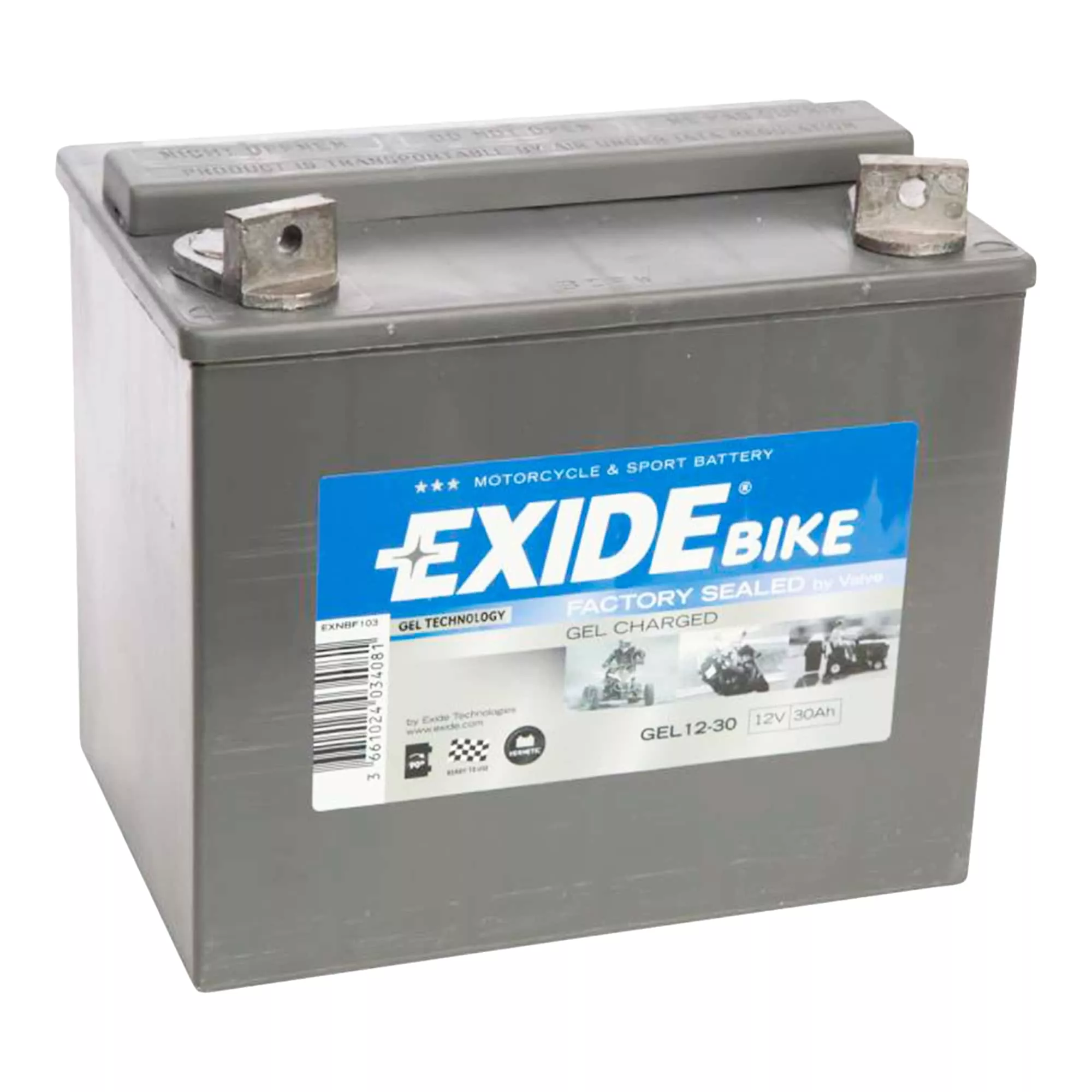 Мото аккумулятор EXIDE 6СТ-30 Аз Gel (GEL12-30 EXIDE)