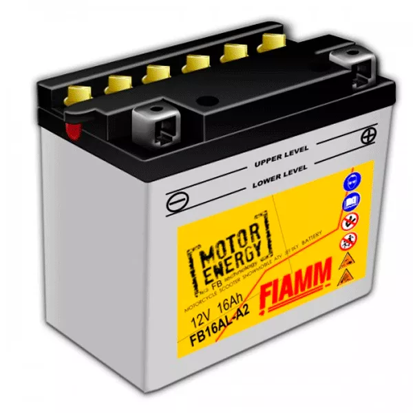 Мото аккумулятор FIAMM 16Ah 180A АзЕ (FB16AL-A2)