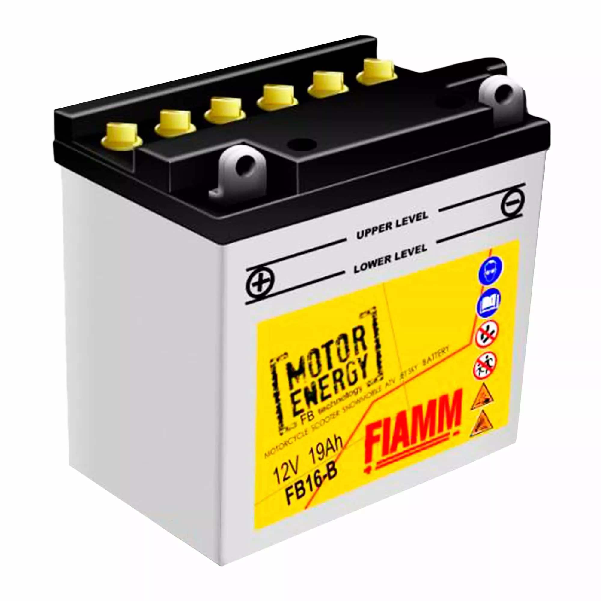 Мото аккумулятор FIAMM 19Ah 200A Аз (FB16-B)