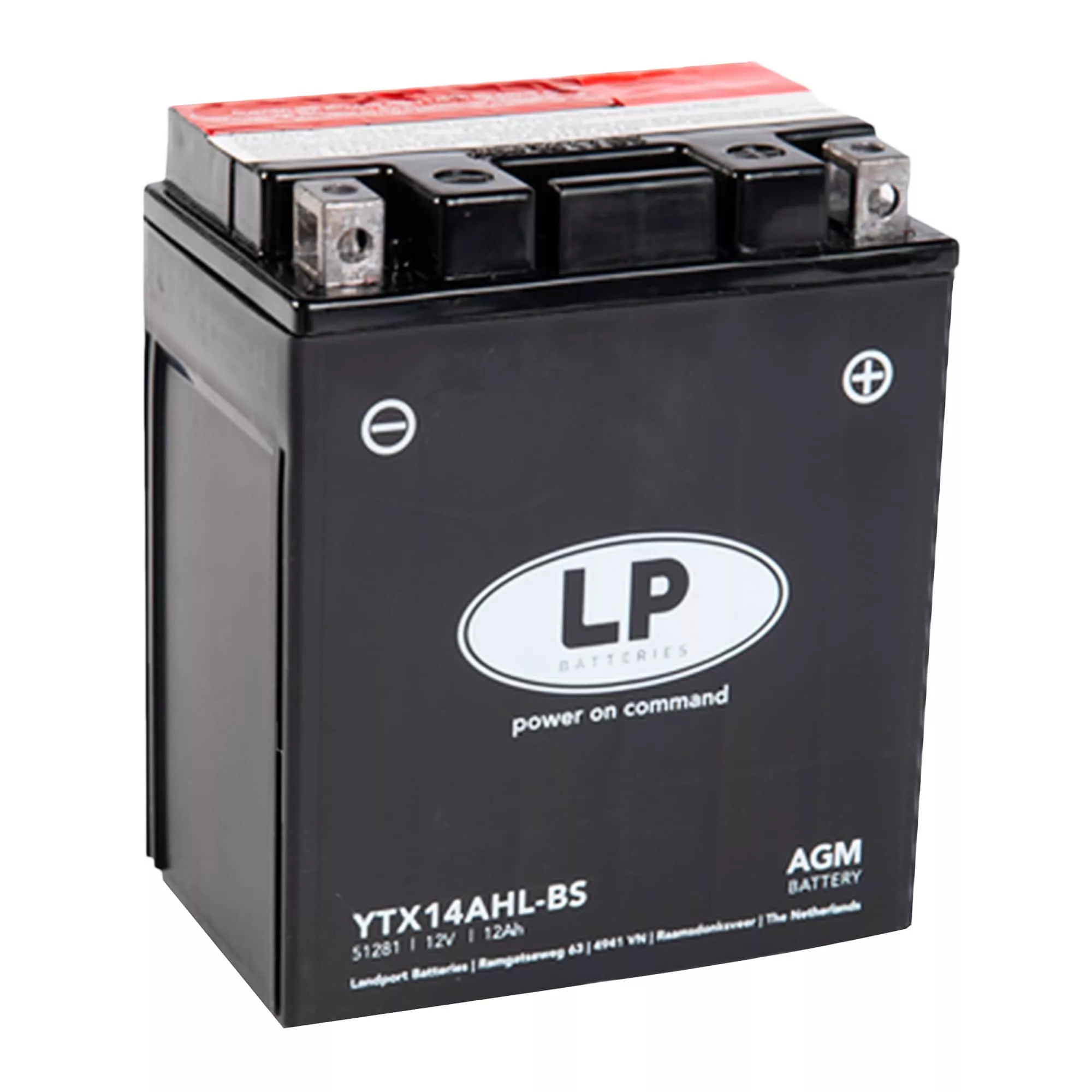 Мото аккумулятор LP BATTERY AGM 6СТ-12Ah АзЕ (-/+)