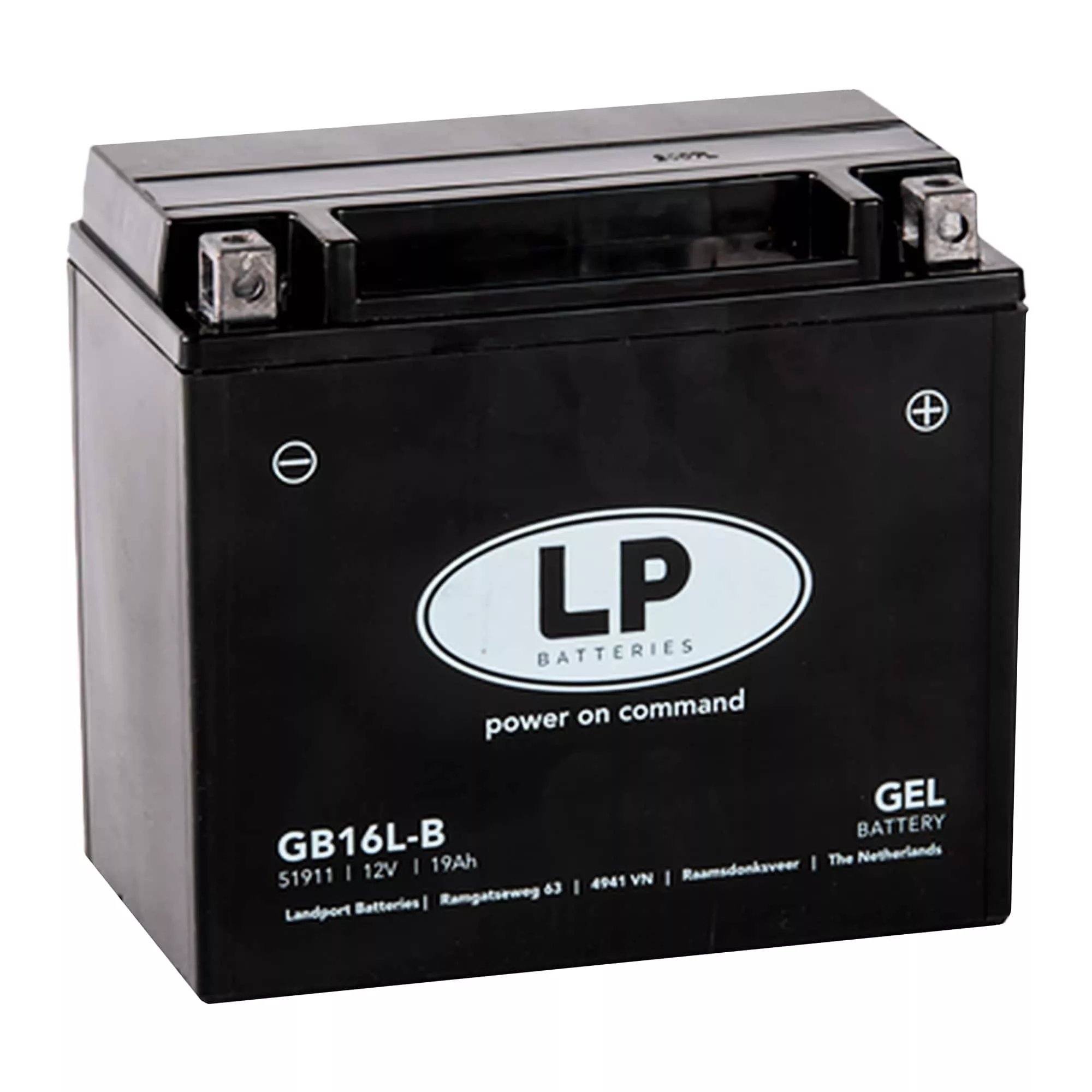 Мото аккумулятор LP BATTERY GEL 6СТ-16Ah АзЕ (GB16L-B)