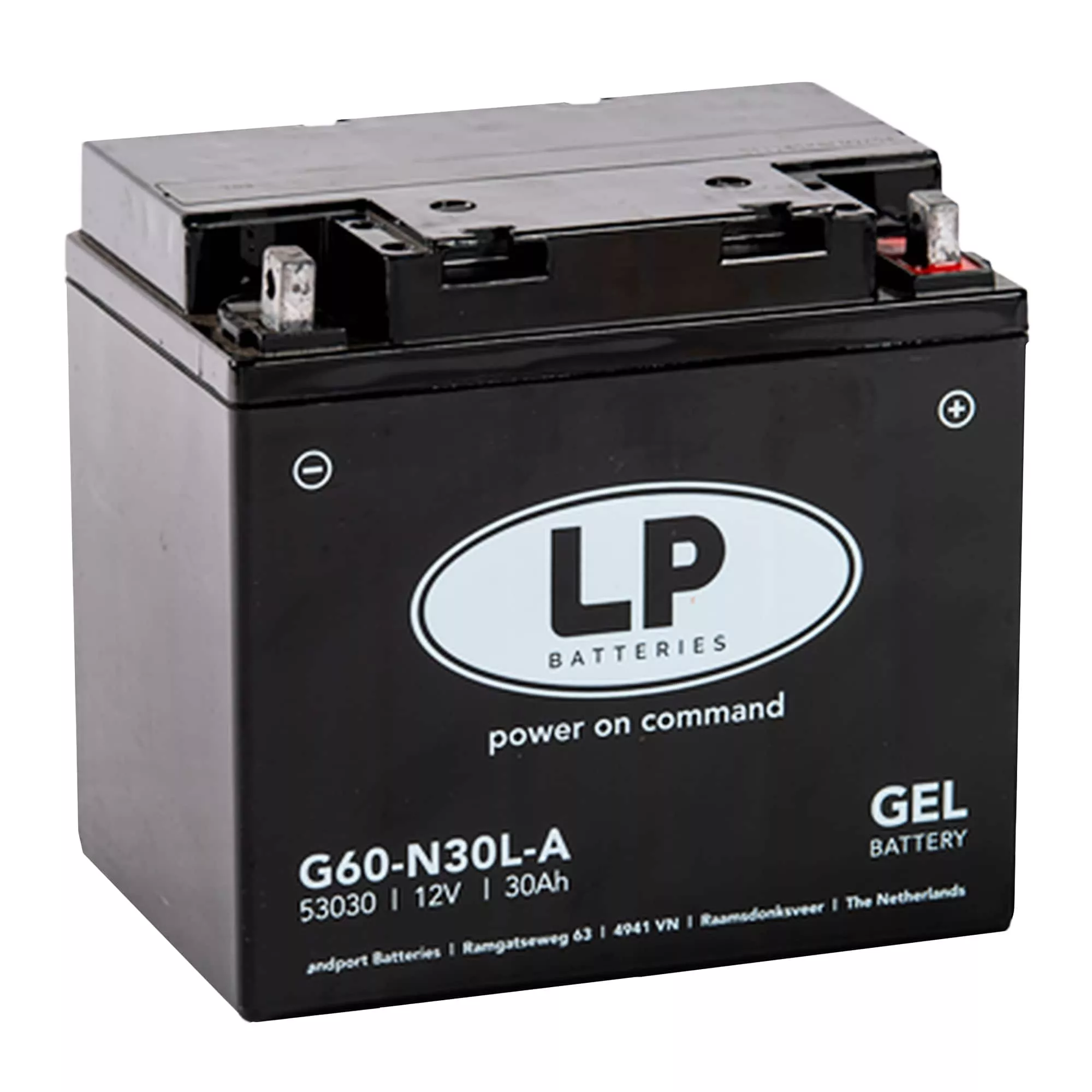 Мото аккумулятор LP BATTERY GEL 6СТ-30Ah АзЕ (G60-N30L-A)