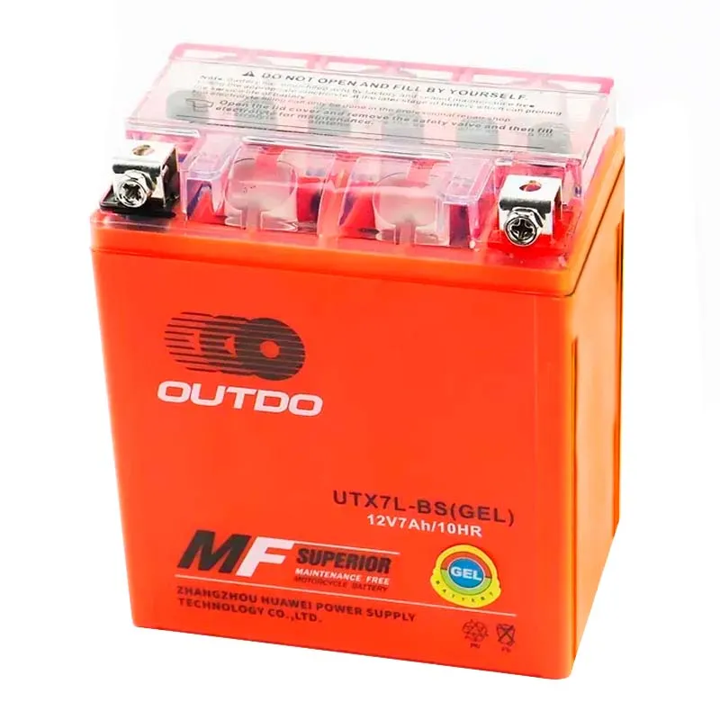 Мото аккумулятор OUTDO MOTO GEL 6СТ-7Ah АзЕ (UTX7L-BS) Мото аккумулятор OUTDO MOTO GEL 6СТ-7Ah АзЕ (UTX7L-BS)