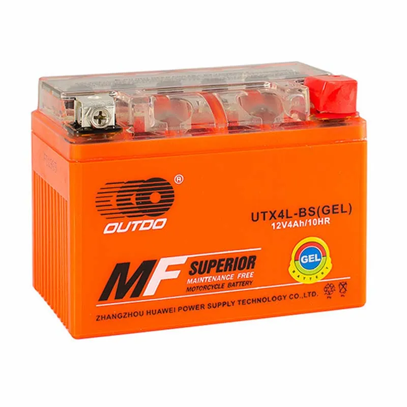 Мото аккумулятор OUTDO MOTO GEL 6CT-4Ah АзЕ (-/+)