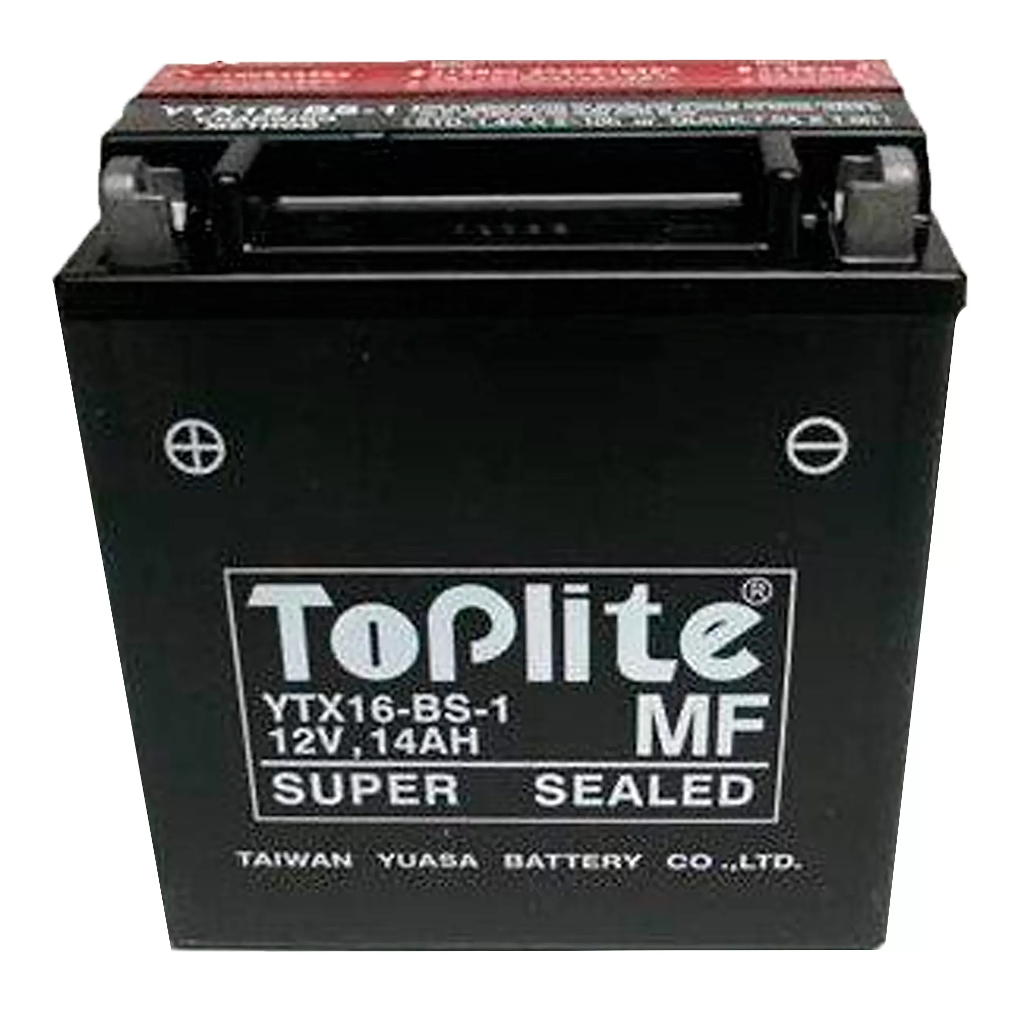 Мото акумулятор TOPLITE 6СТ-14Ah 230A Аз (YTX16-BS-1)