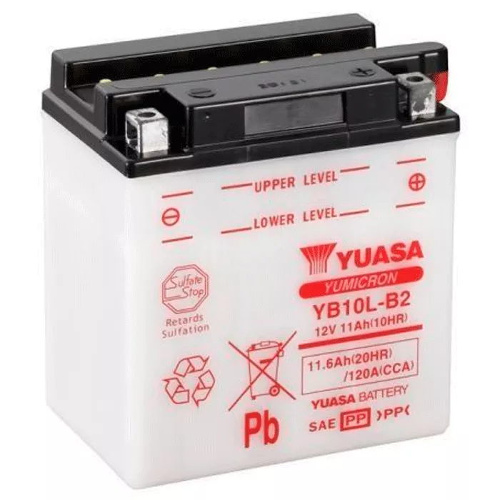 Мото аккумулятор YUASA 6СТ-11.6Аh АзЕ (YB10L-B2)
